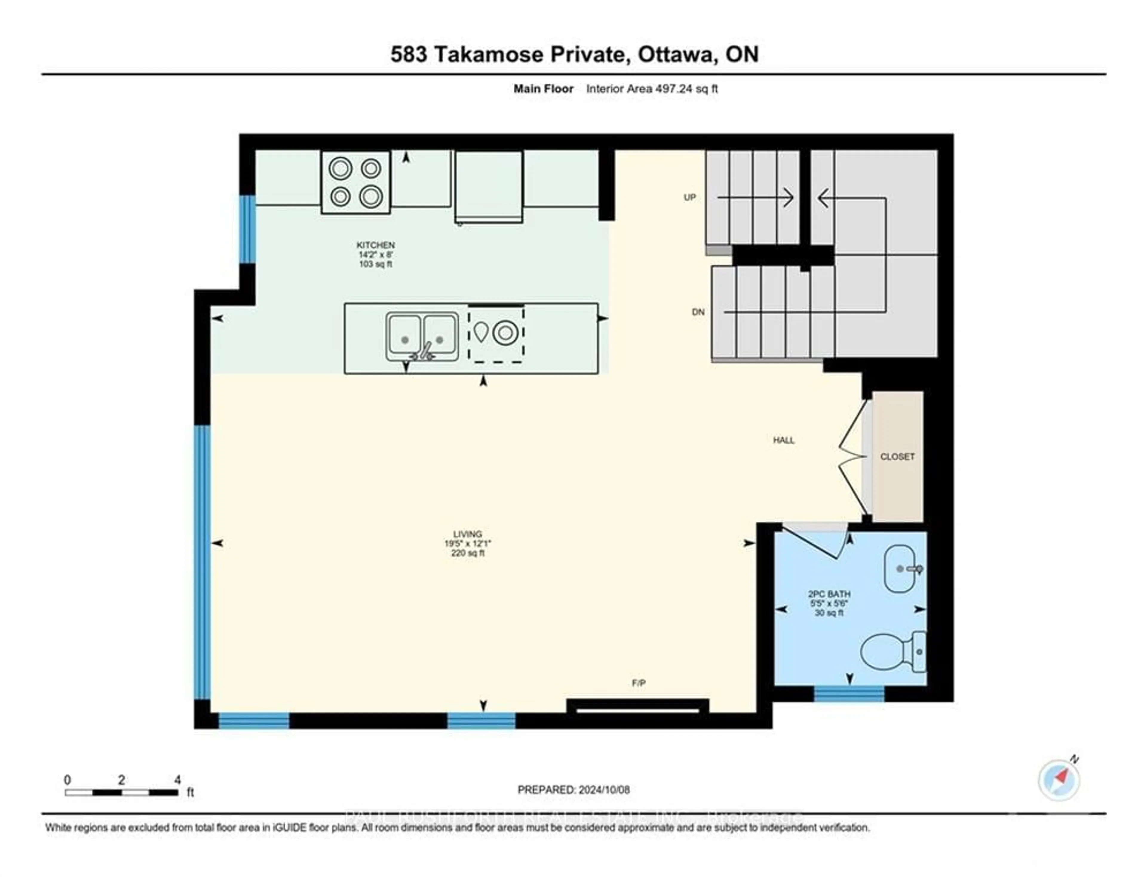 Floor plan for 583 TAKAMOSE, Manor Park - Cardinal Glen and Area Ontario K1K 5Z5