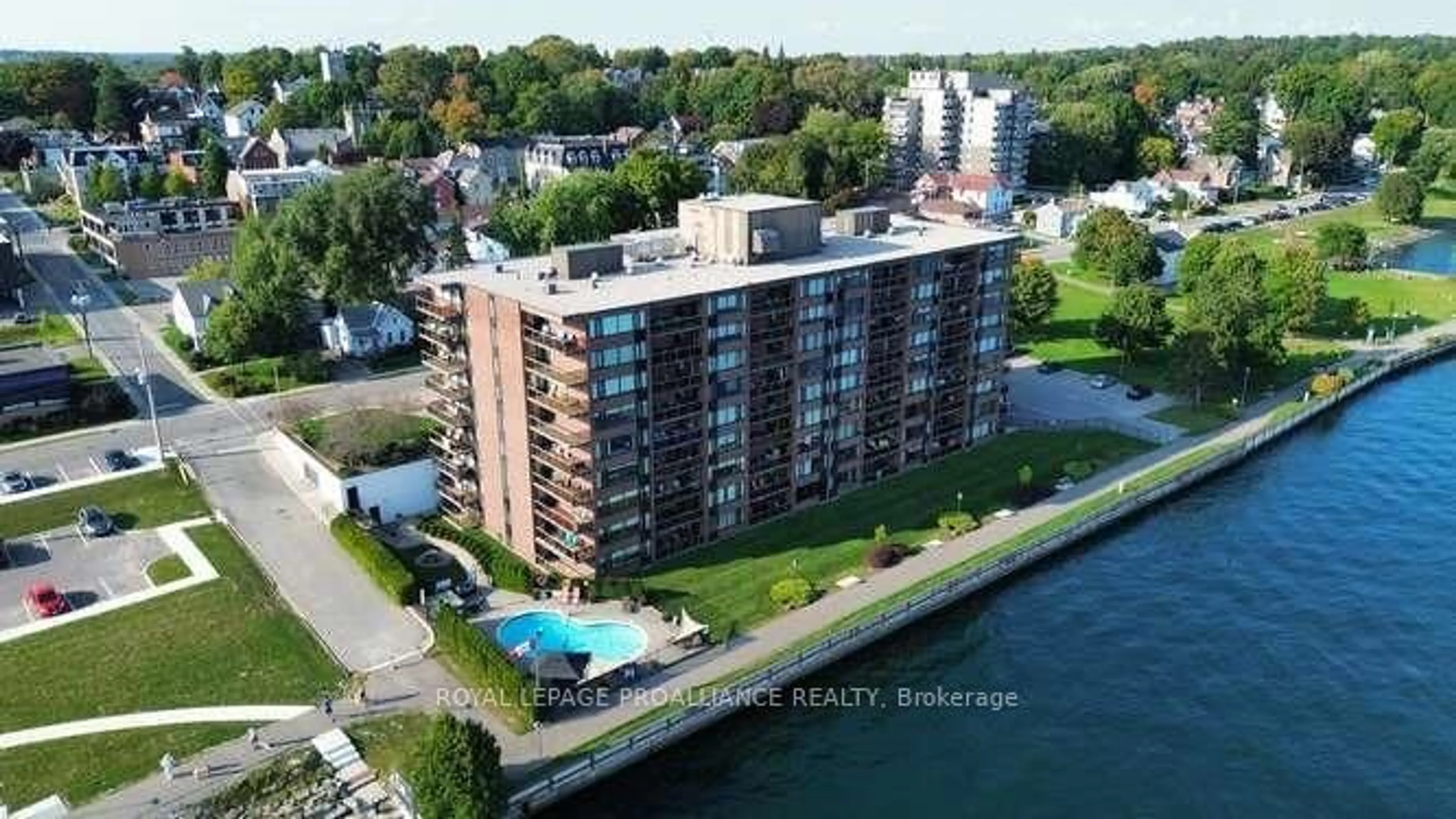 A pic from exterior of the house or condo, lake for 55 WATER St #709, Brockville Ontario K6V 1A3