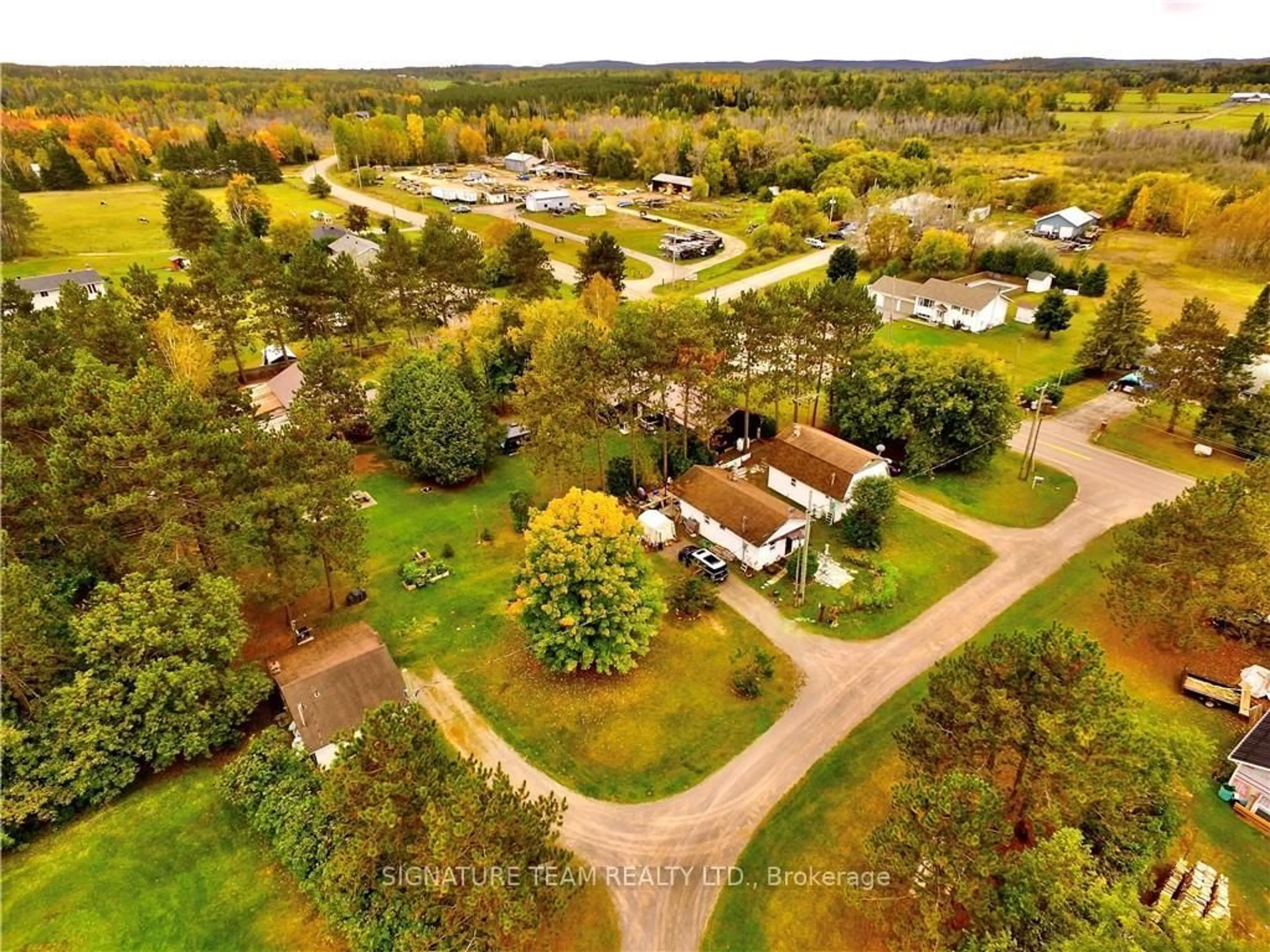 A pic from outside/outdoor area/front of a property/back of a property/a pic from drone, unknown for 6-14 PINETREE Lane, Eganville Ontario K0J 1T0
