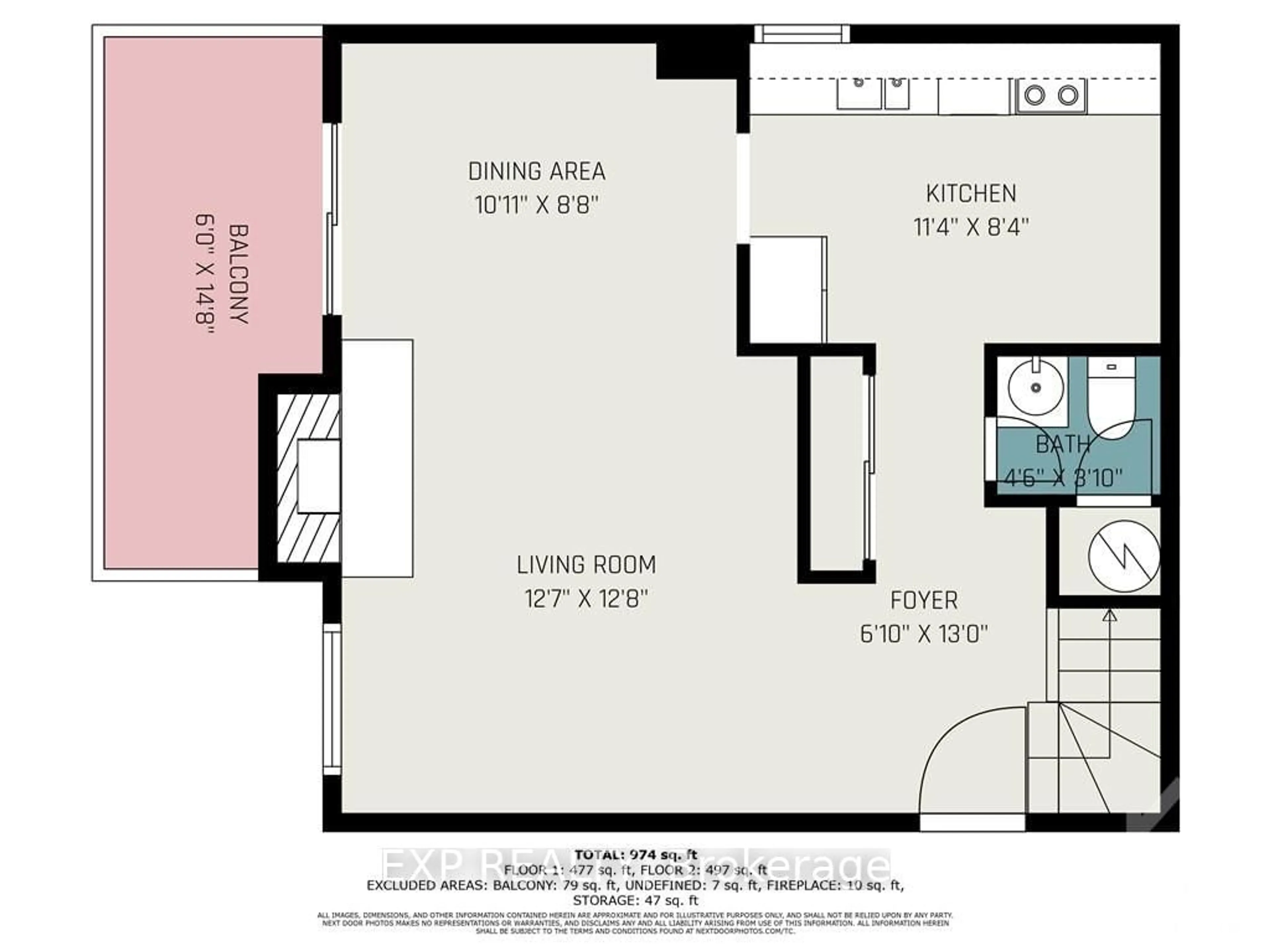 Floor plan for 440 FENERTY Crt #5, Kanata Ontario K2L 3A8