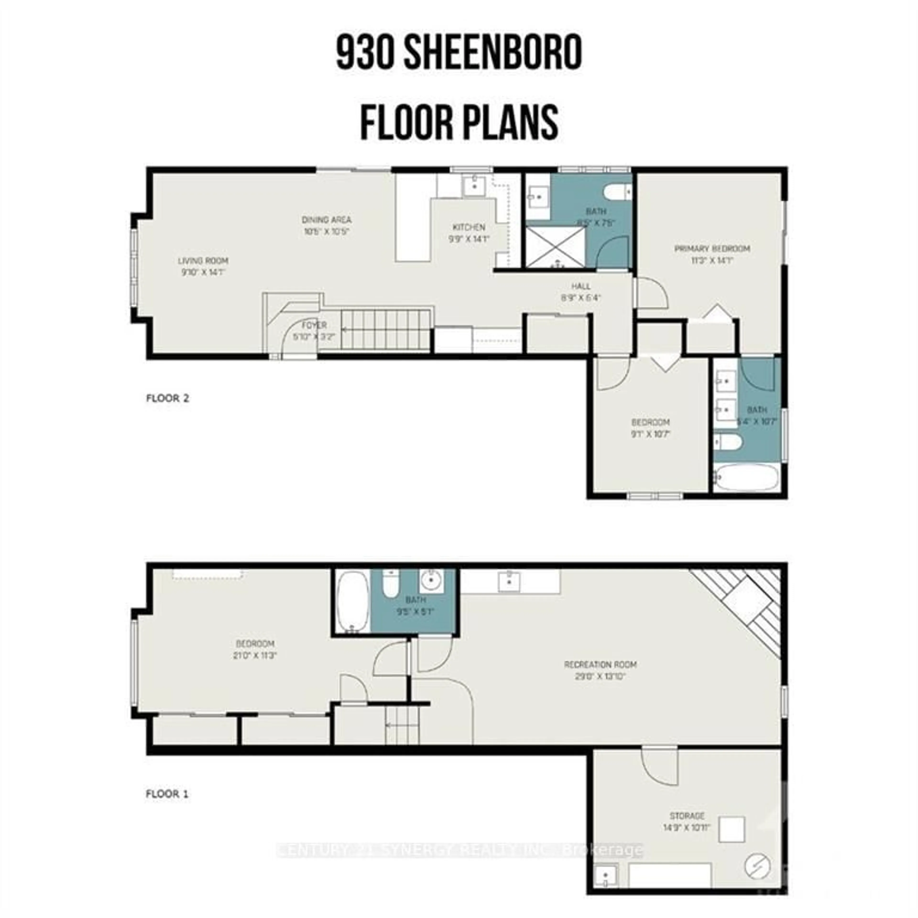 Floor plan for 930 SHEENBORO Cres, Orleans - Cumberland and Area Ontario K4A 3M6