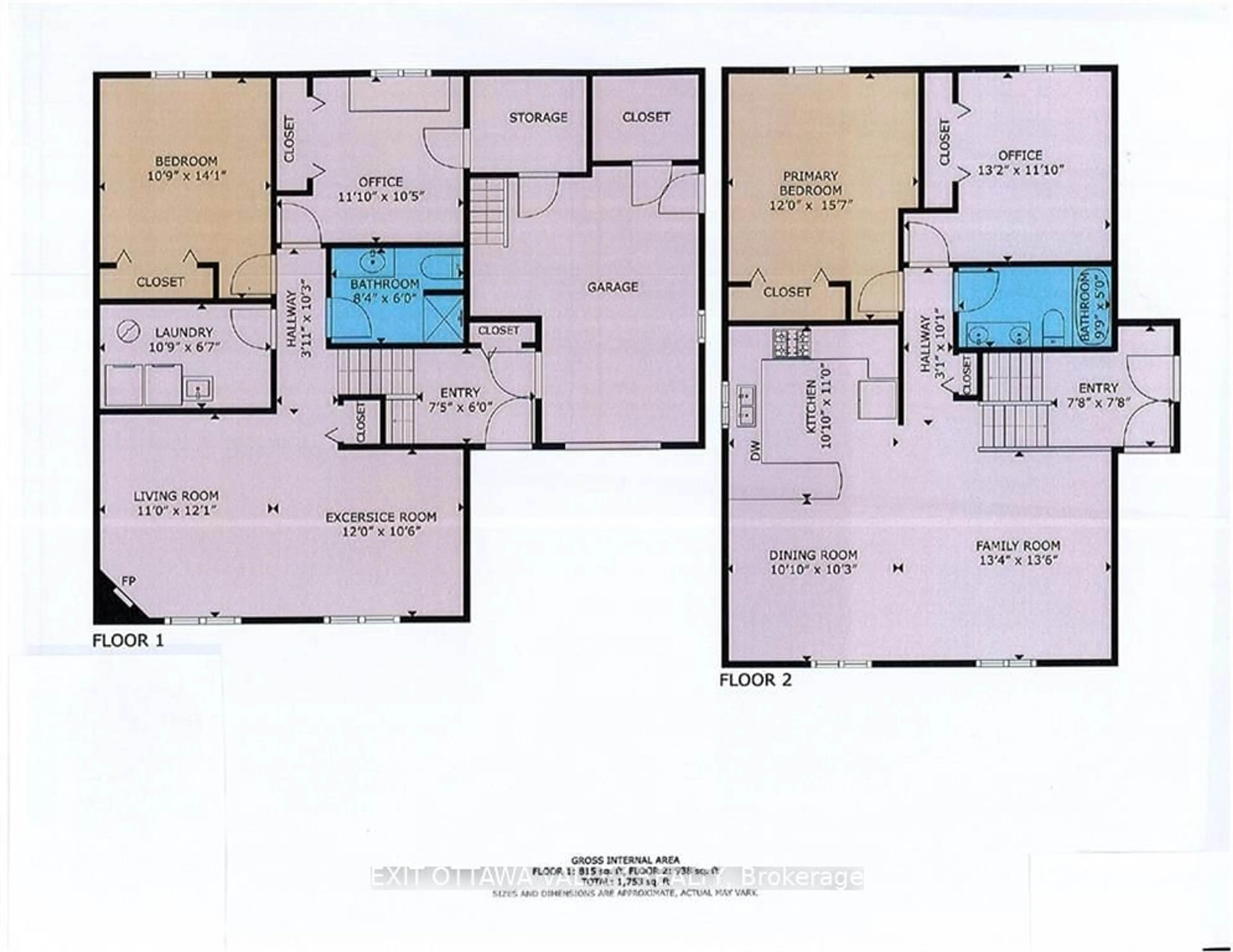 Floor plan for 181 D'YOUVILLE Dr, Pembroke Ontario K8A 8R5