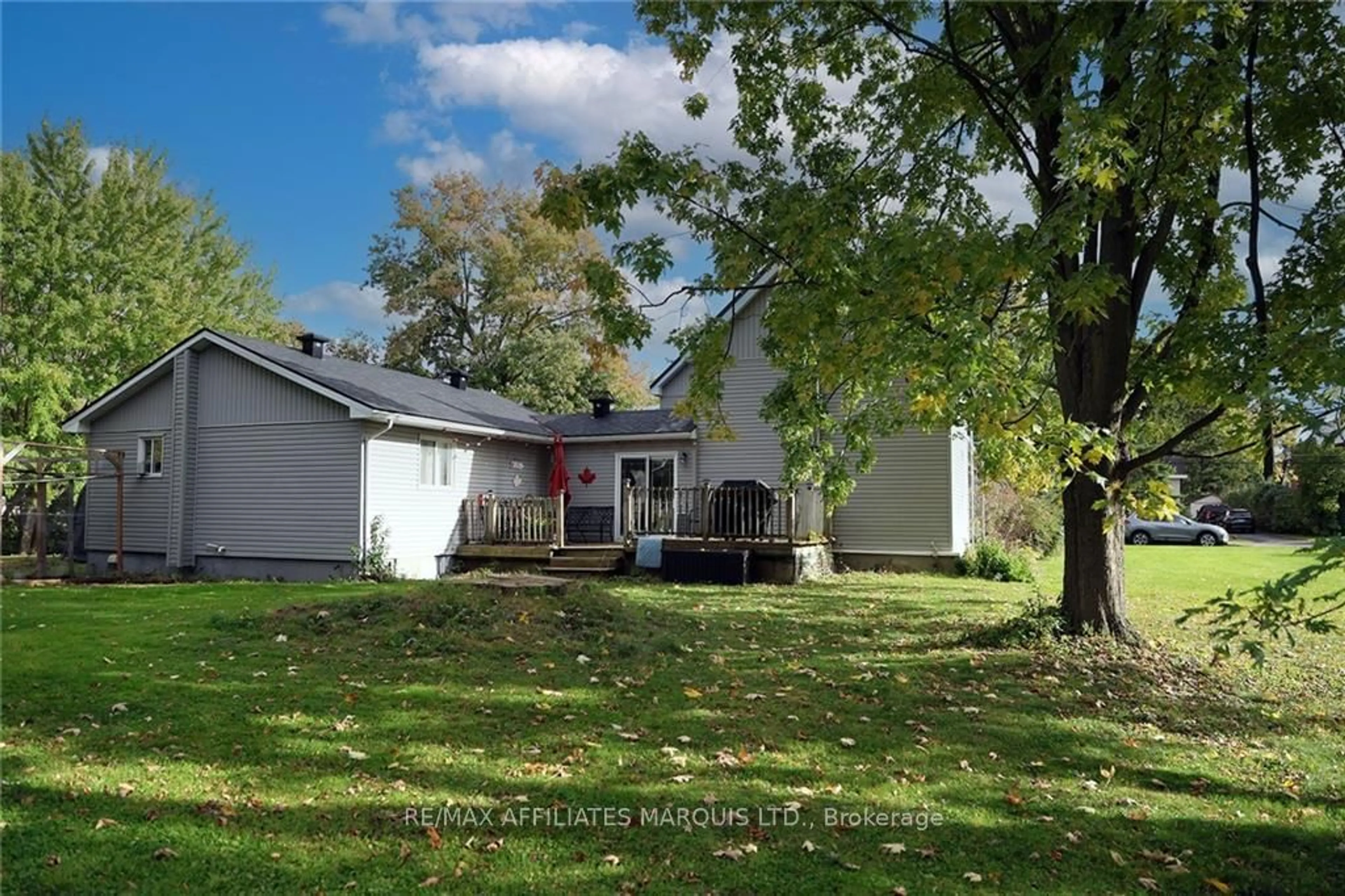 Frontside or backside of a home, the fenced backyard for 424 MAIN St, North Dundas Ontario K0C 2K0