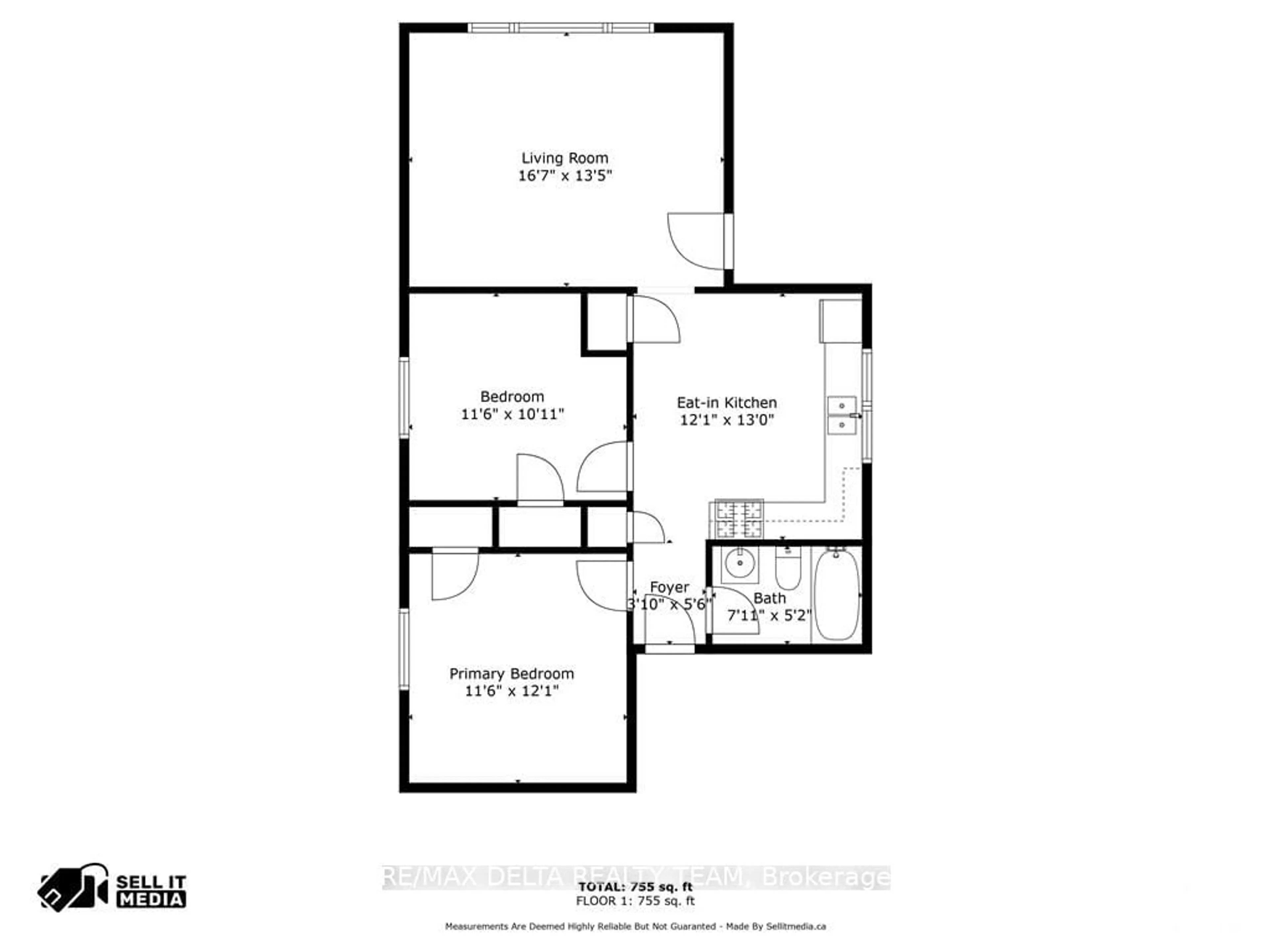 Floor plan for 755 DE L'EGLISE St, Overbook - Castleheights and Area Ontario K1K 3K5