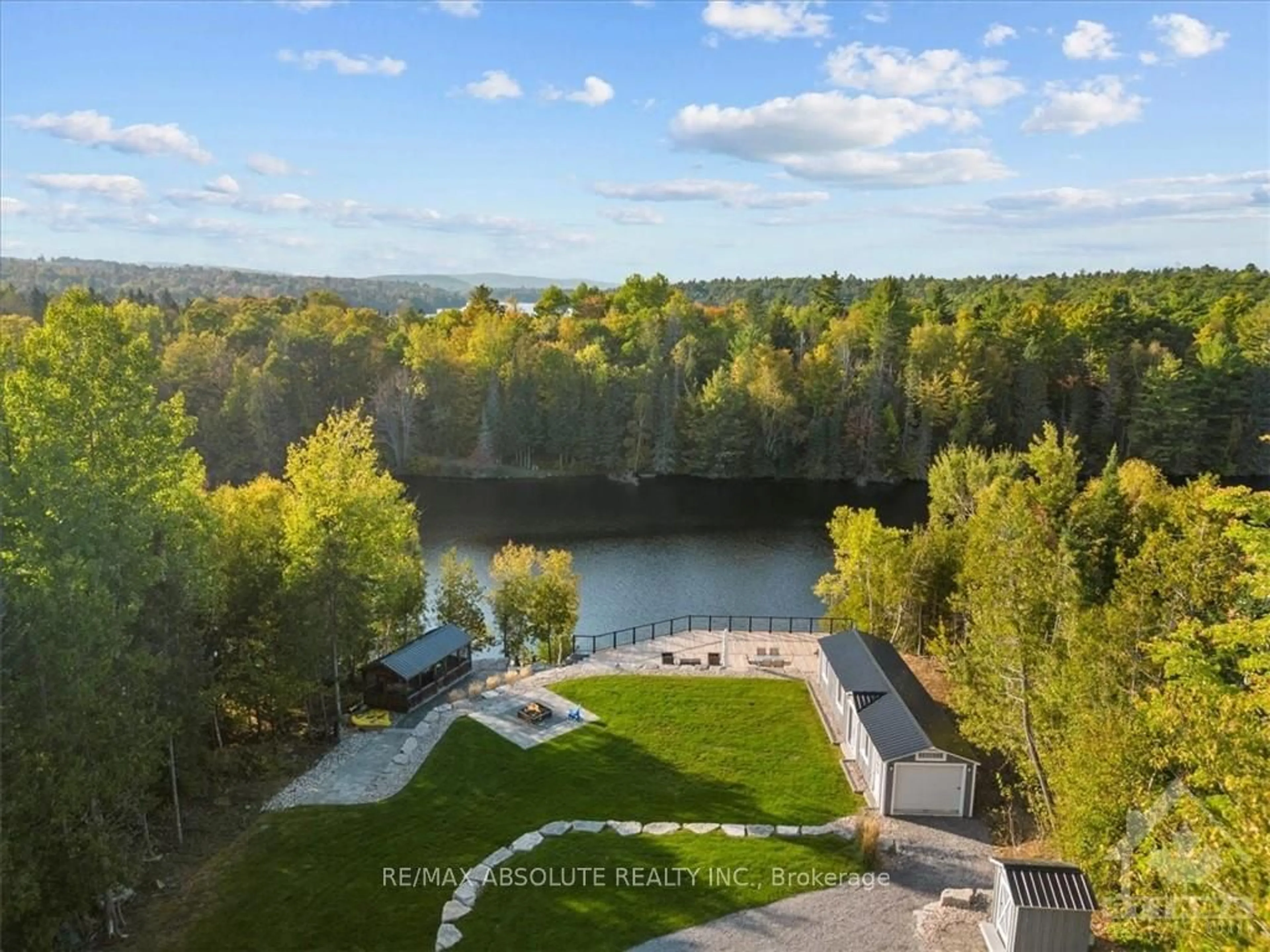 Patio, the view of lake or river for 6037 CENTENNIAL Dr, Greater Madawaska Ontario K0J 2R0