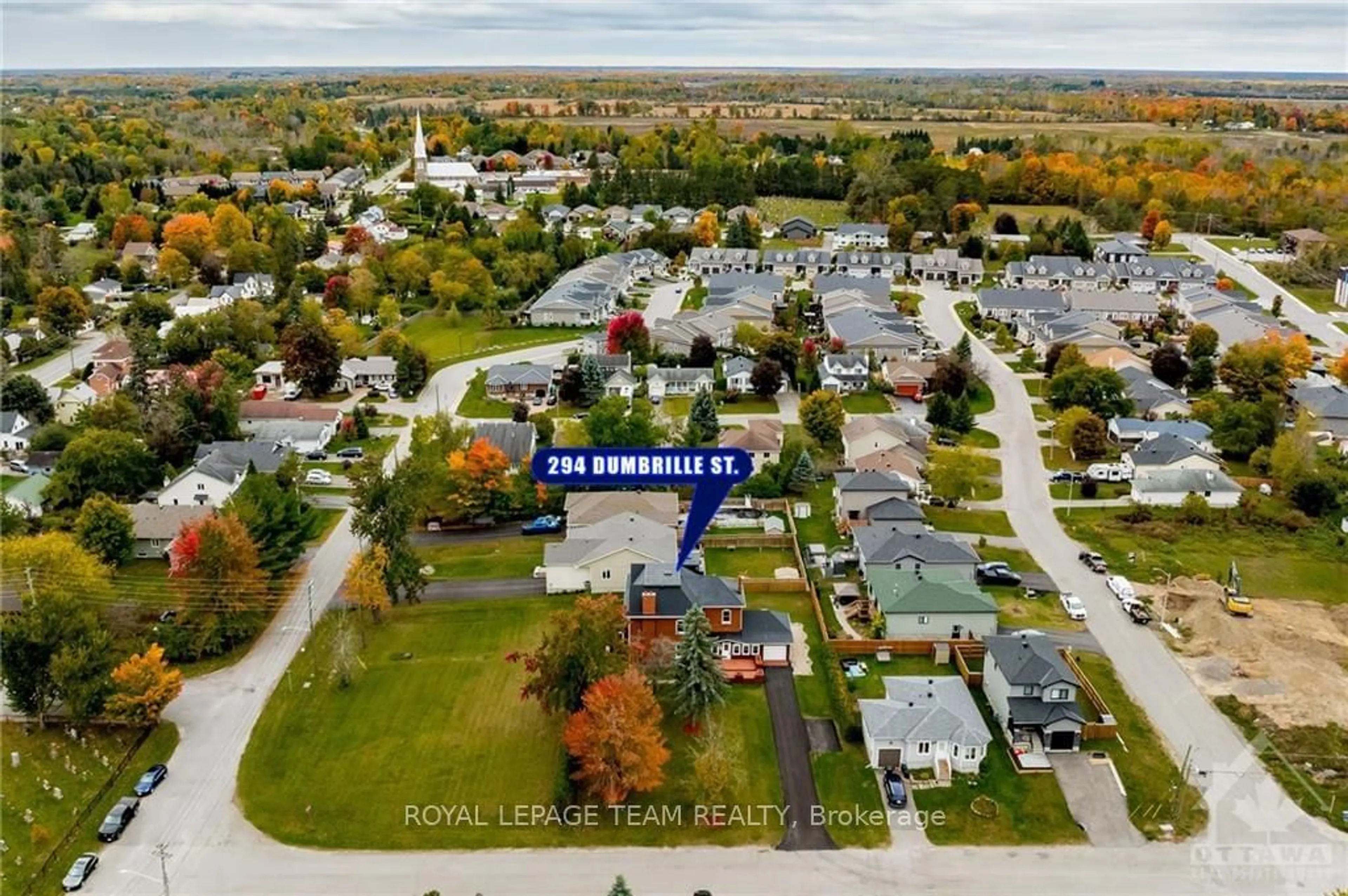 Frontside or backside of a home, the street view for 294 DUMBRILLE St, North Grenville Ontario K0G 1J0