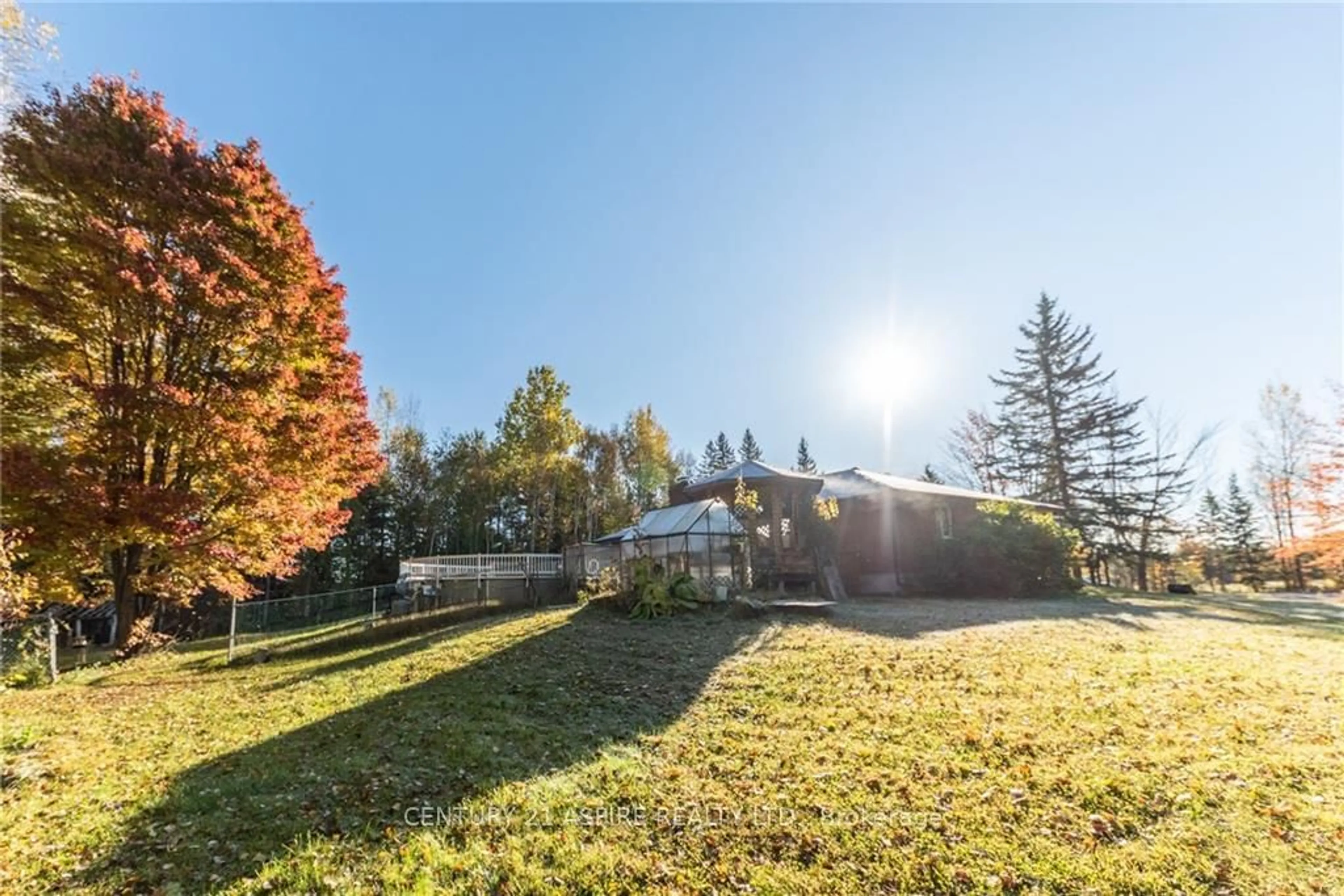 A pic from exterior of the house or condo, the fenced backyard for 254 LUBITZ Rd, Laurentian Valley Ontario K8A 6W6