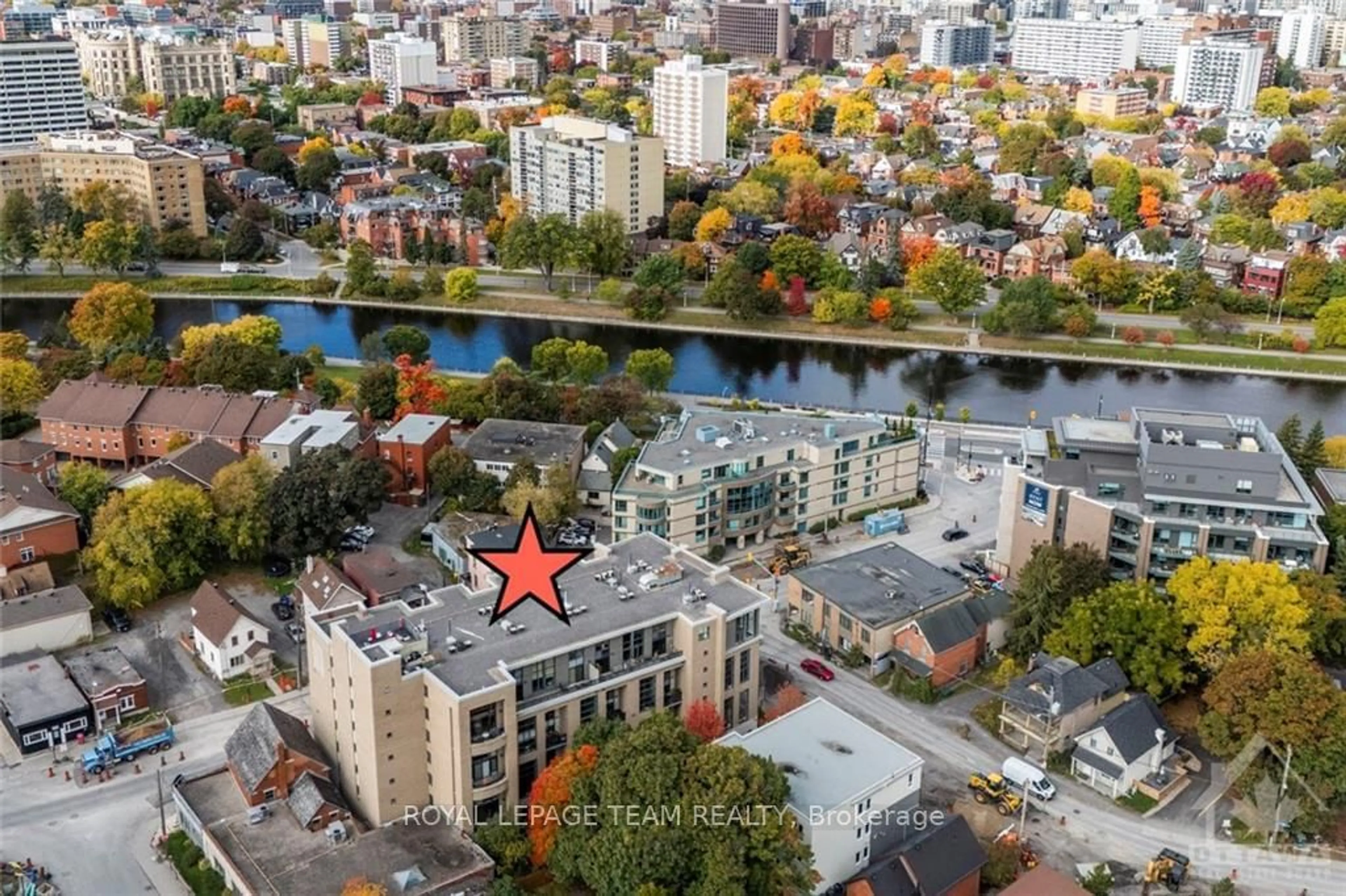 A pic from exterior of the house or condo, the view of city buildings for 29 MAIN St #109, Glebe - Ottawa East and Area Ontario K1S 1B1