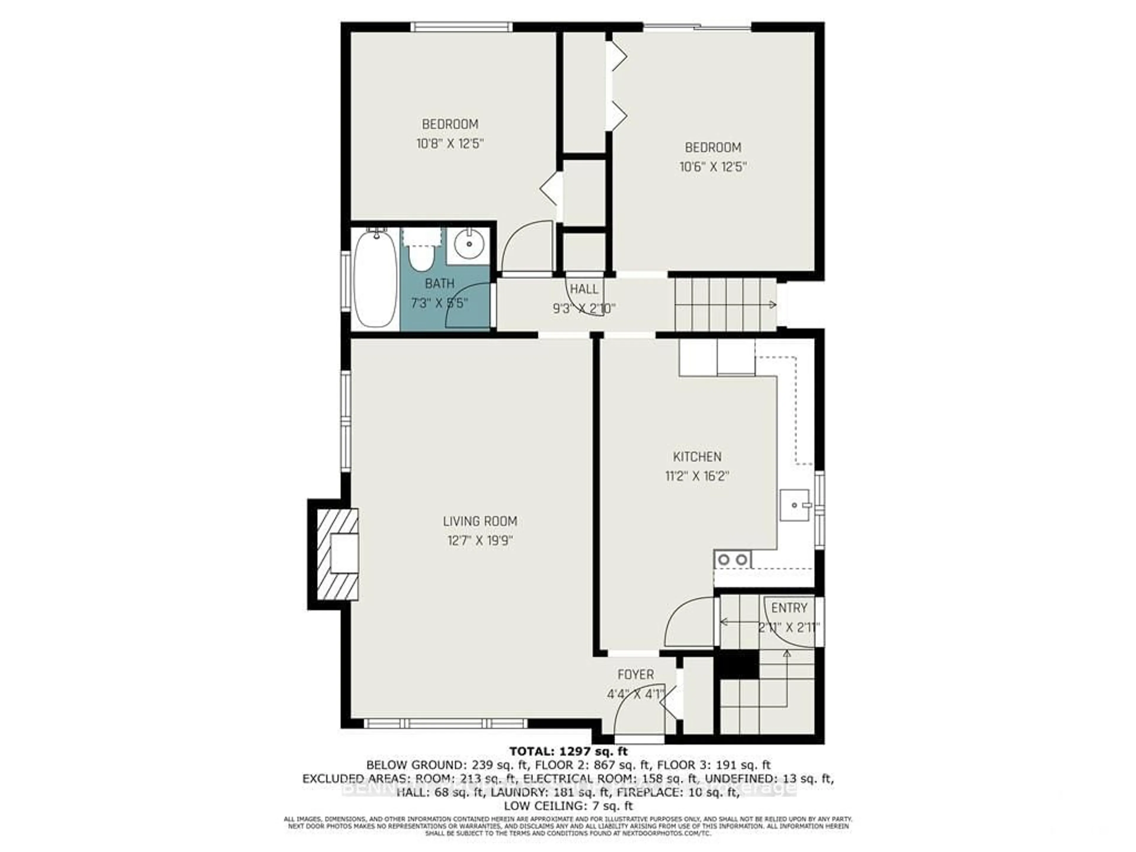 Floor plan for 1323 WOODSIDE Dr, Belair Park - Copeland Park and Area Ontario K2C 2H1