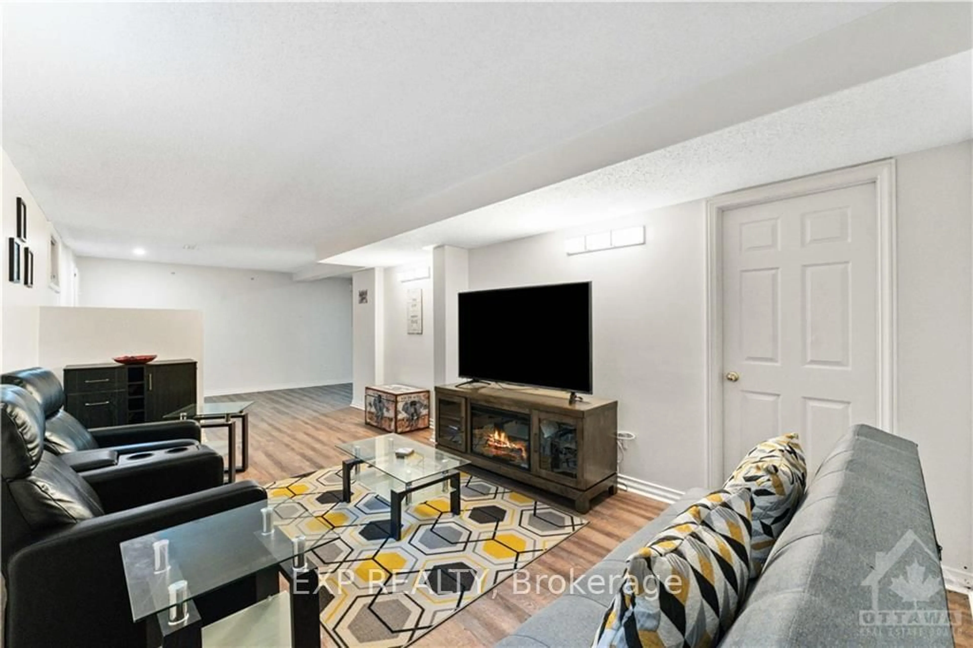 Media room, wood floors for 6109 FERNBANK Rd, Stittsville - Munster - Richmond Ontario K2S 1B6