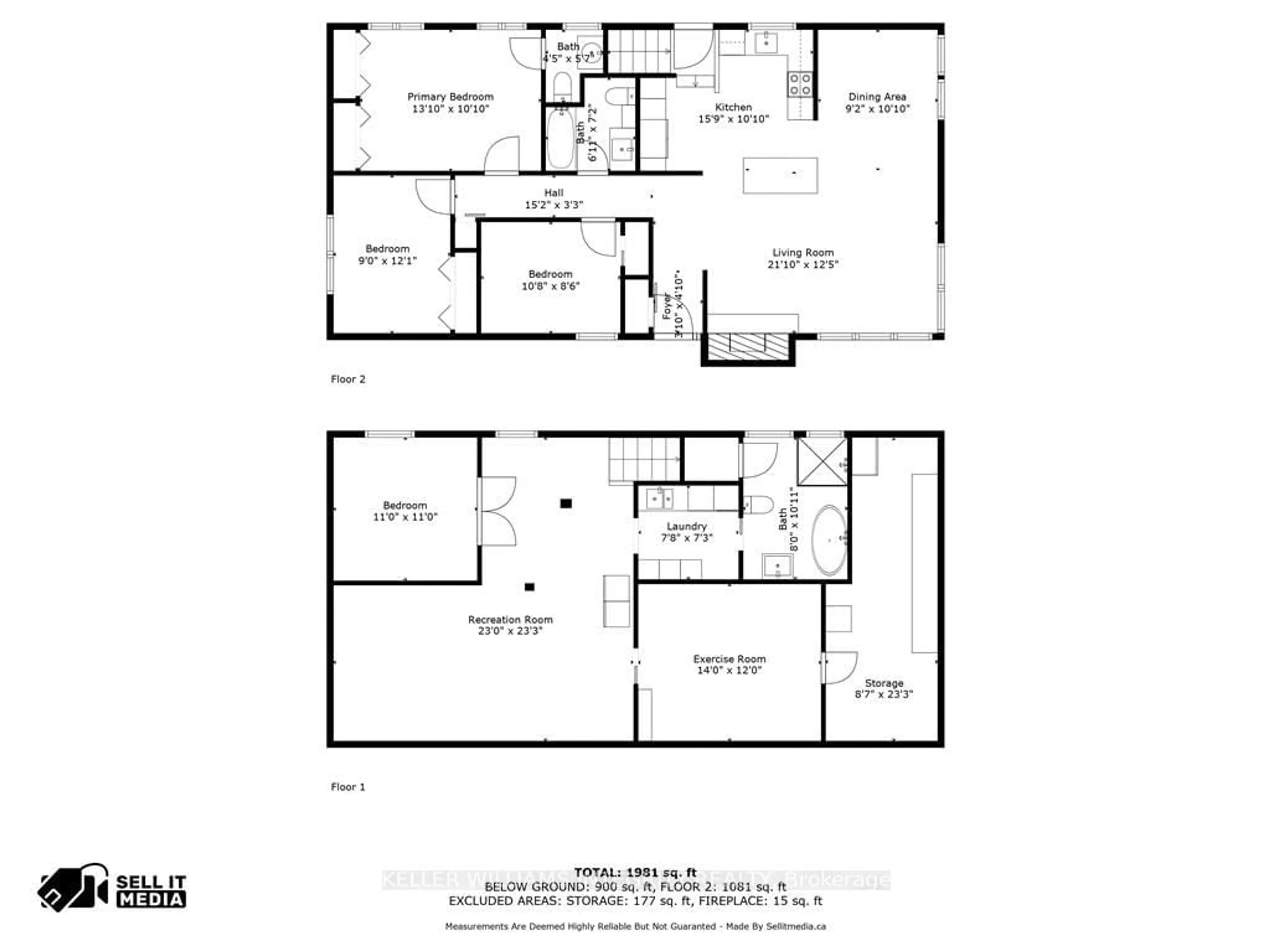 Floor plan for 4 ABERFELDY St, Bells Corners and South to Fallowfield Ontario K2H 6H5