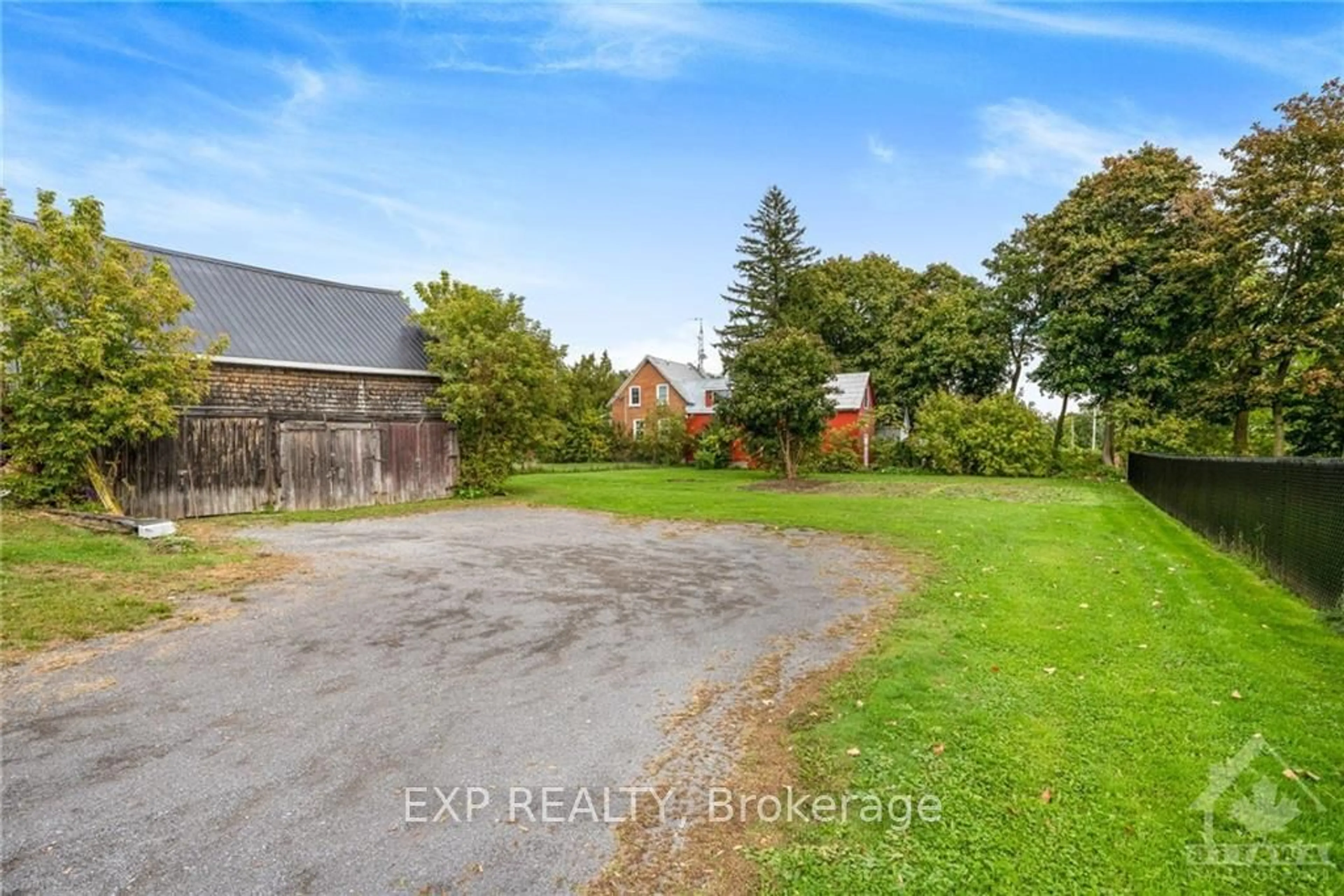 Frontside or backside of a home, the fenced backyard for 53 HIGH St, Champlain Ontario K0B 1R0