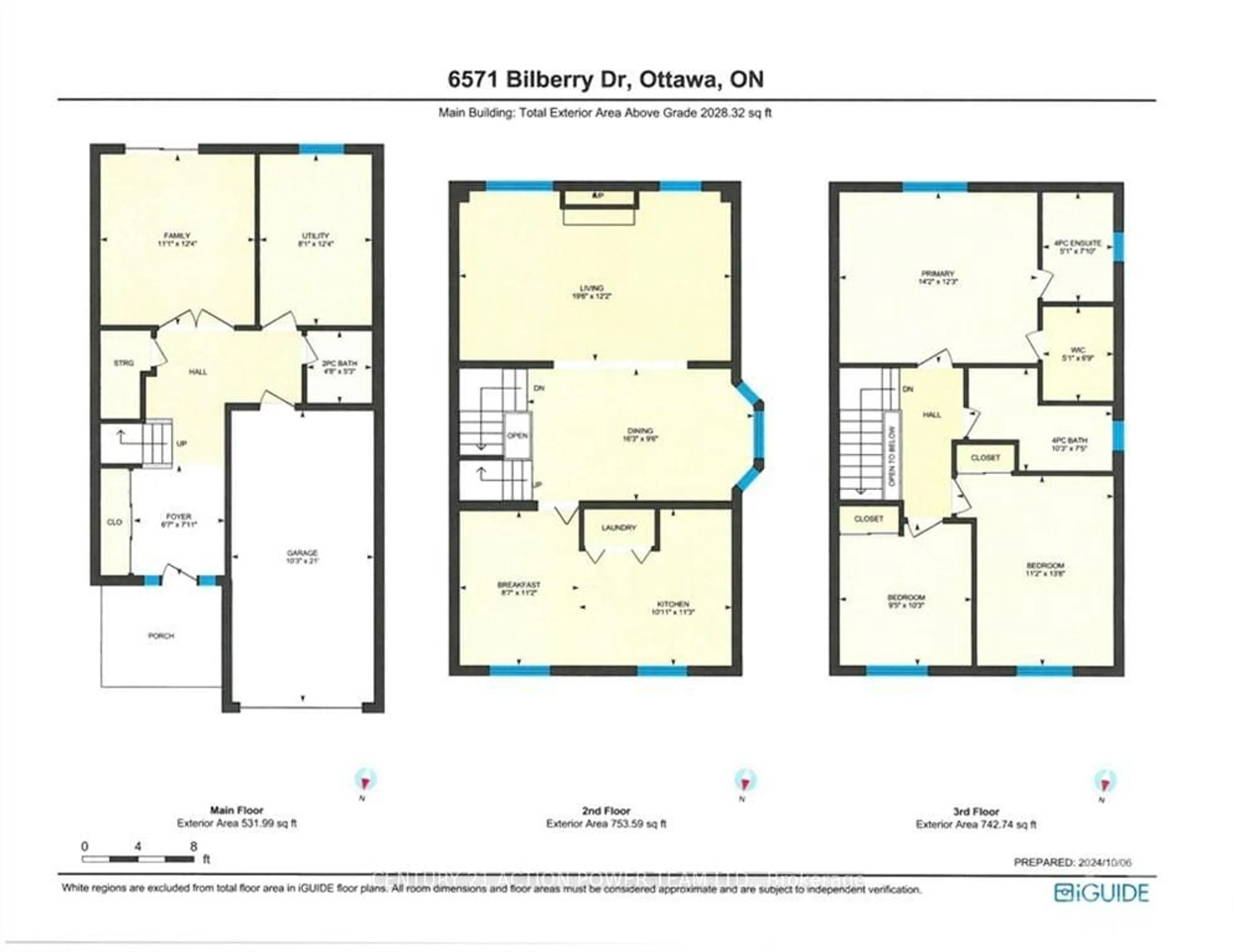 Floor plan for 6571 BILBERRY Dr, Orleans - Convent Glen and Area Ontario K1C 4N4