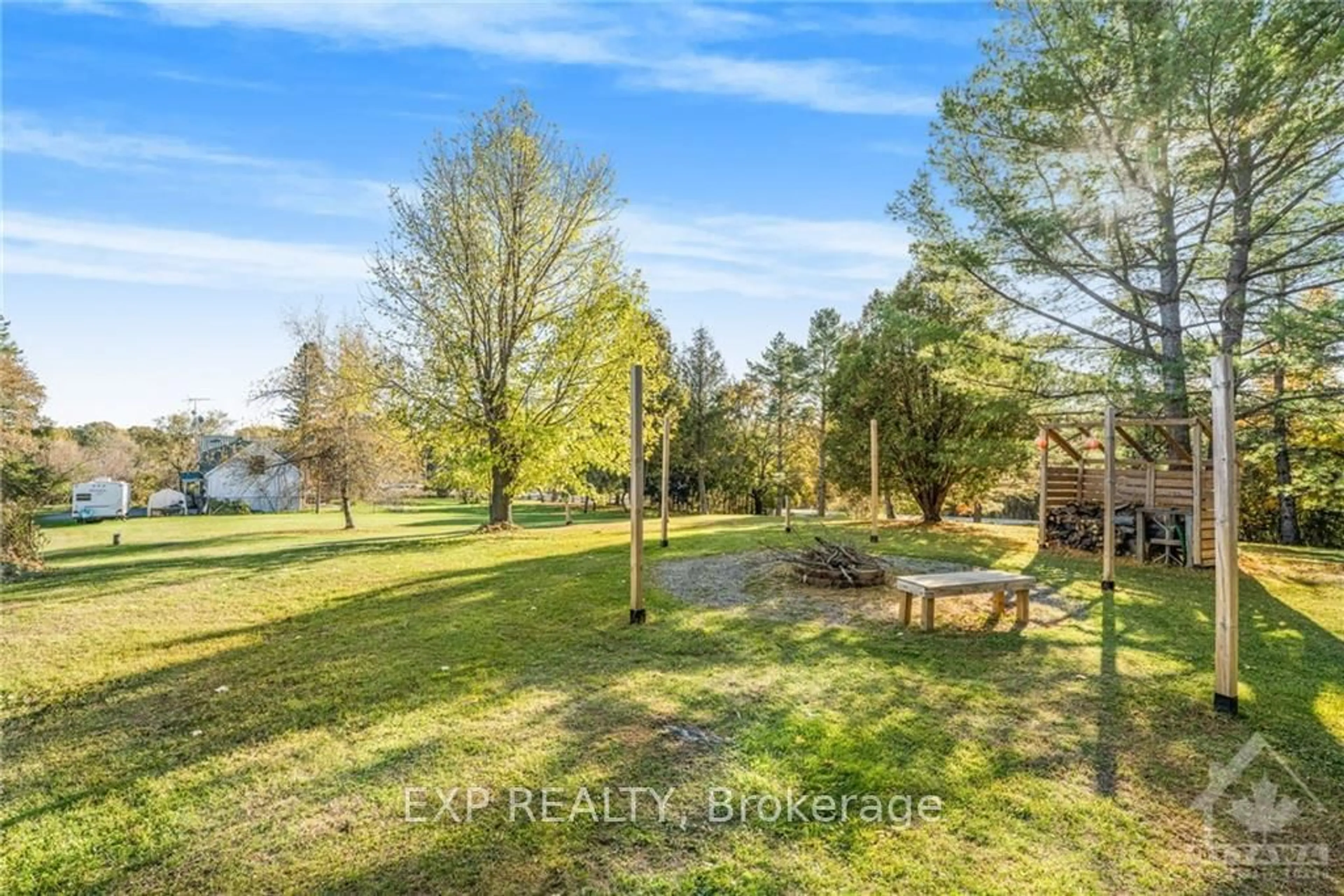 Patio, the fenced backyard for 2745 CASSBURN Rd, Champlain Ontario K0B 1R0