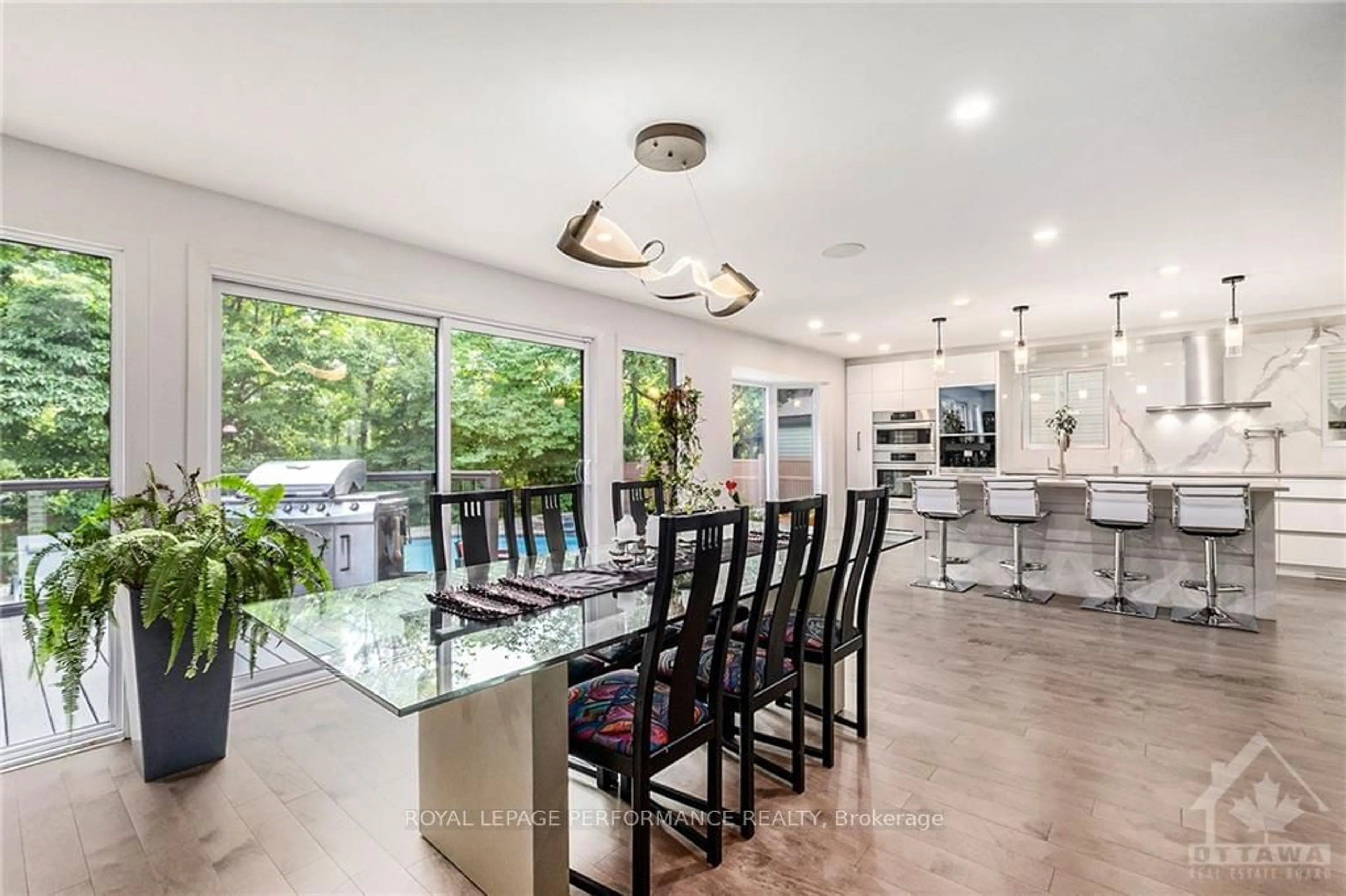 Dining room, wood floors, cottage for 1797 DES ARBRES St, Orleans - Cumberland and Area Ontario K1E 2T7