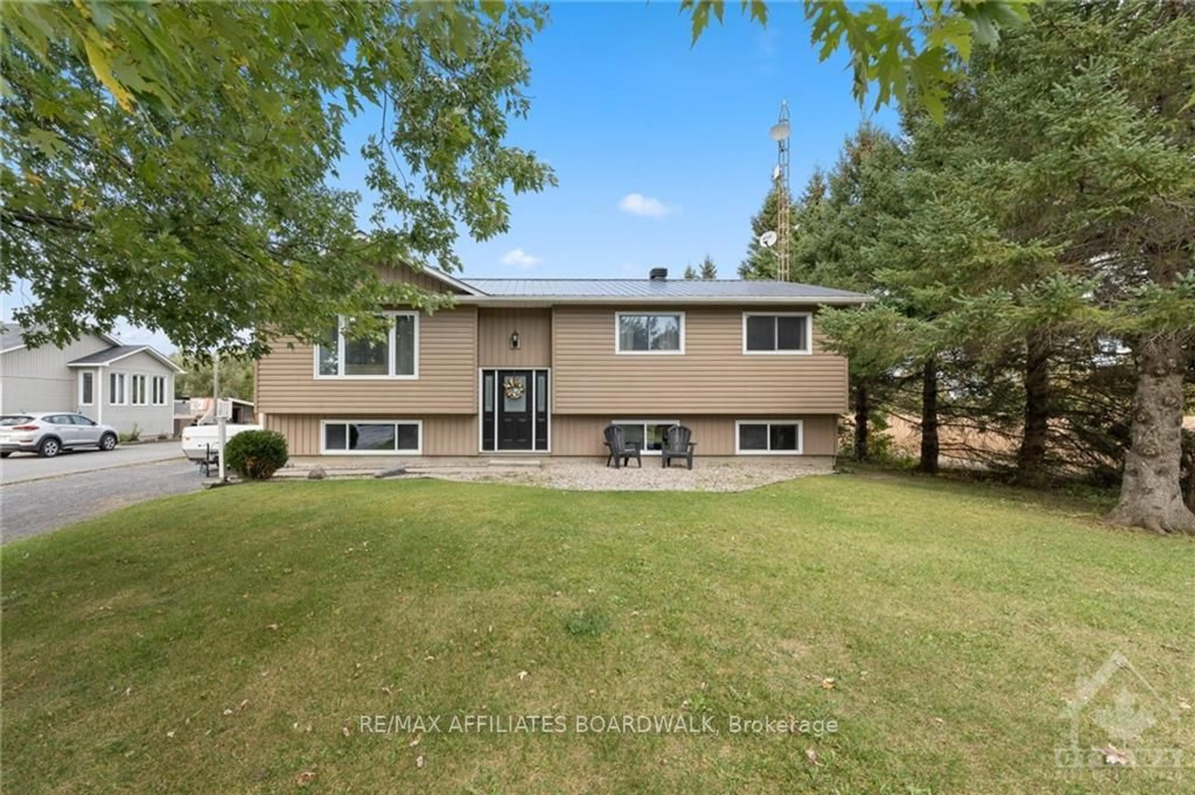 Frontside or backside of a home, the fenced backyard for 15697 COUNTY 43 Rd, North Stormont Ontario K0C 1K0