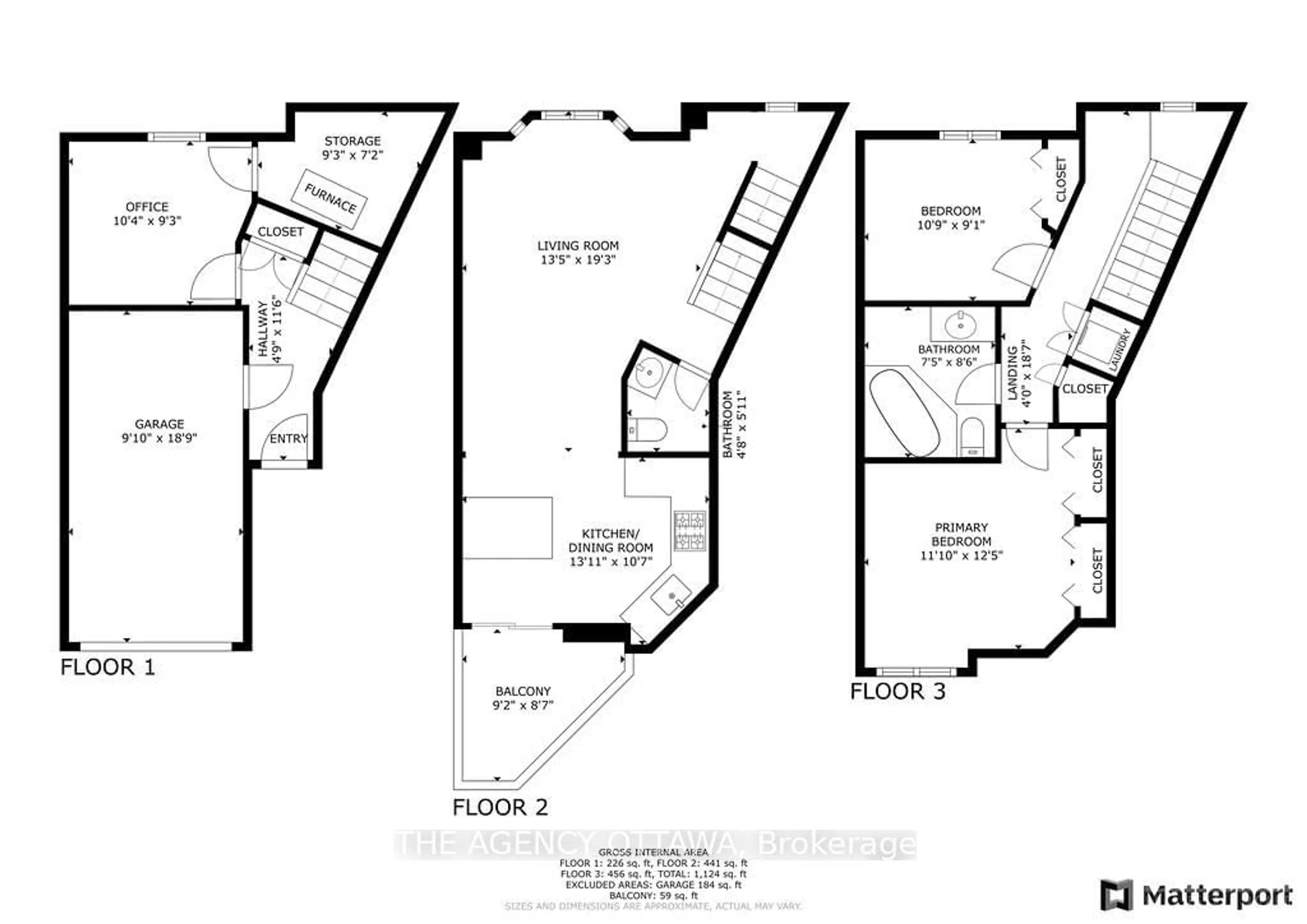 Floor plan for 14 CORNERSTONE, Ottawa Centre Ontario K2P 2N3