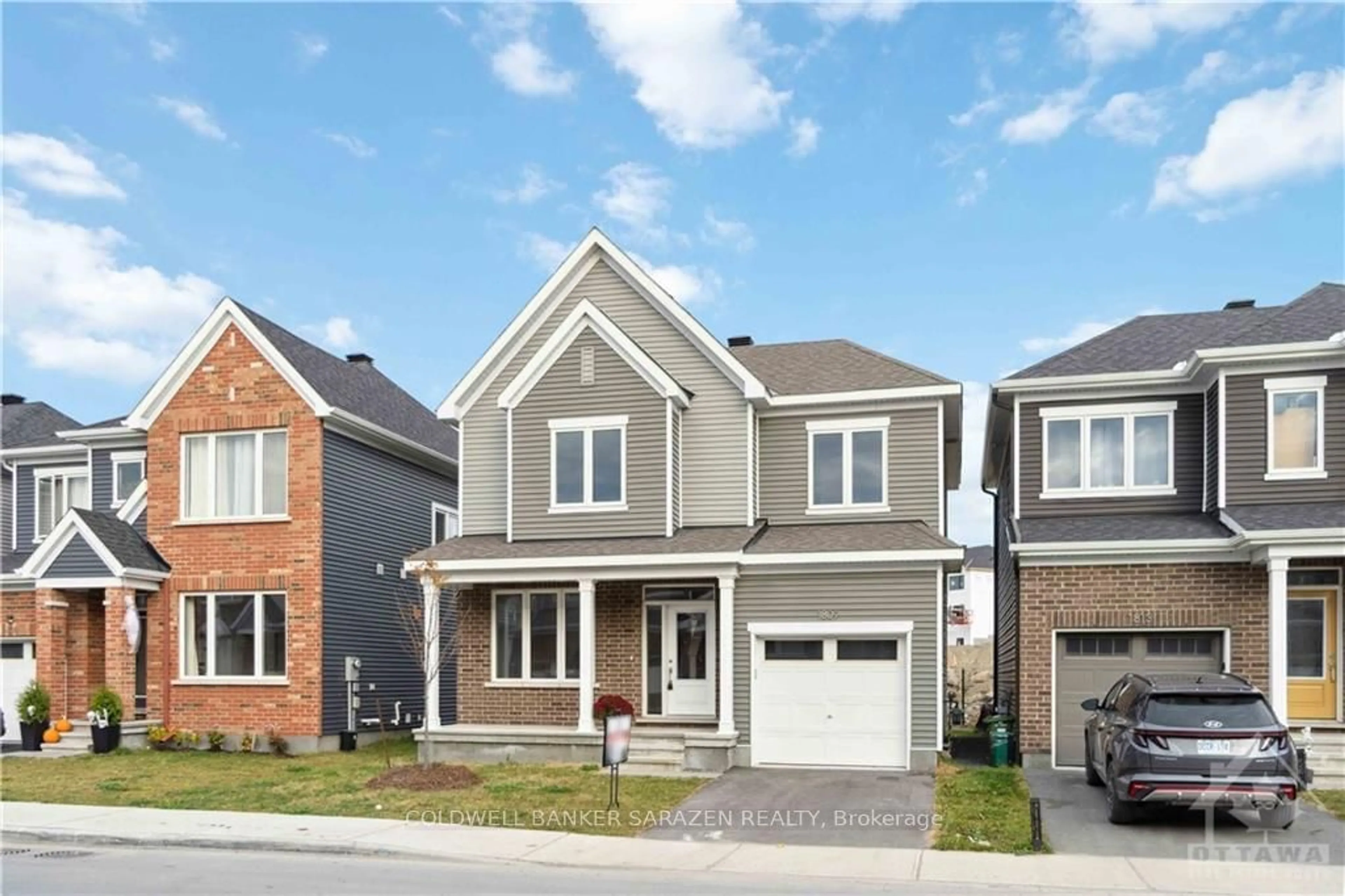 Frontside or backside of a home, the street view for 1809 HAIKU St, Barrhaven Ontario K2J 6W5