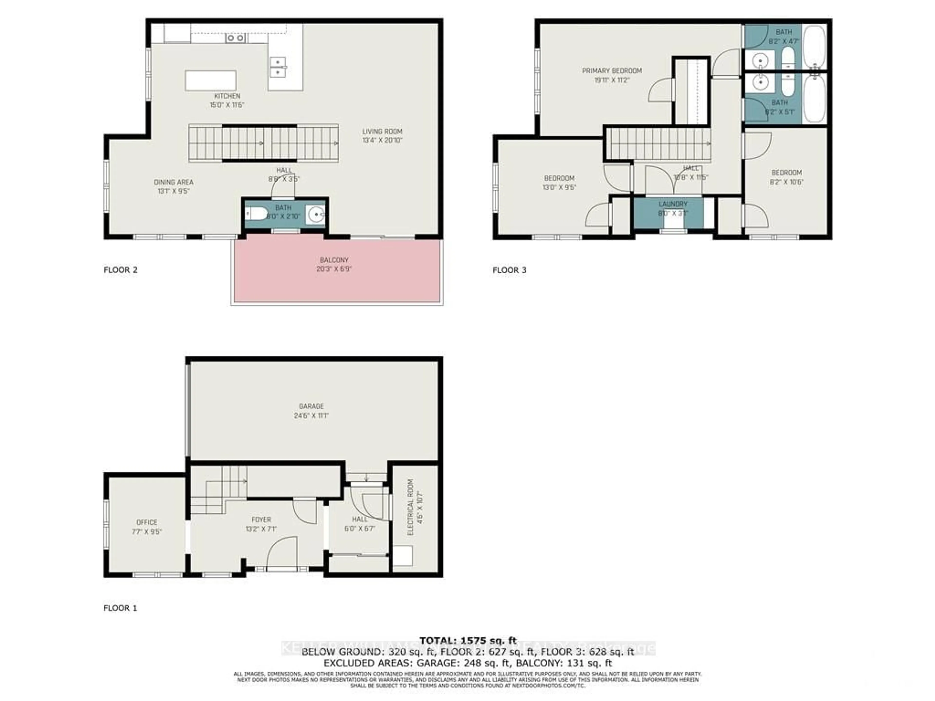 Floor plan for 201 HIBERNIAN Walk, Kanata Ontario K2V 0R6