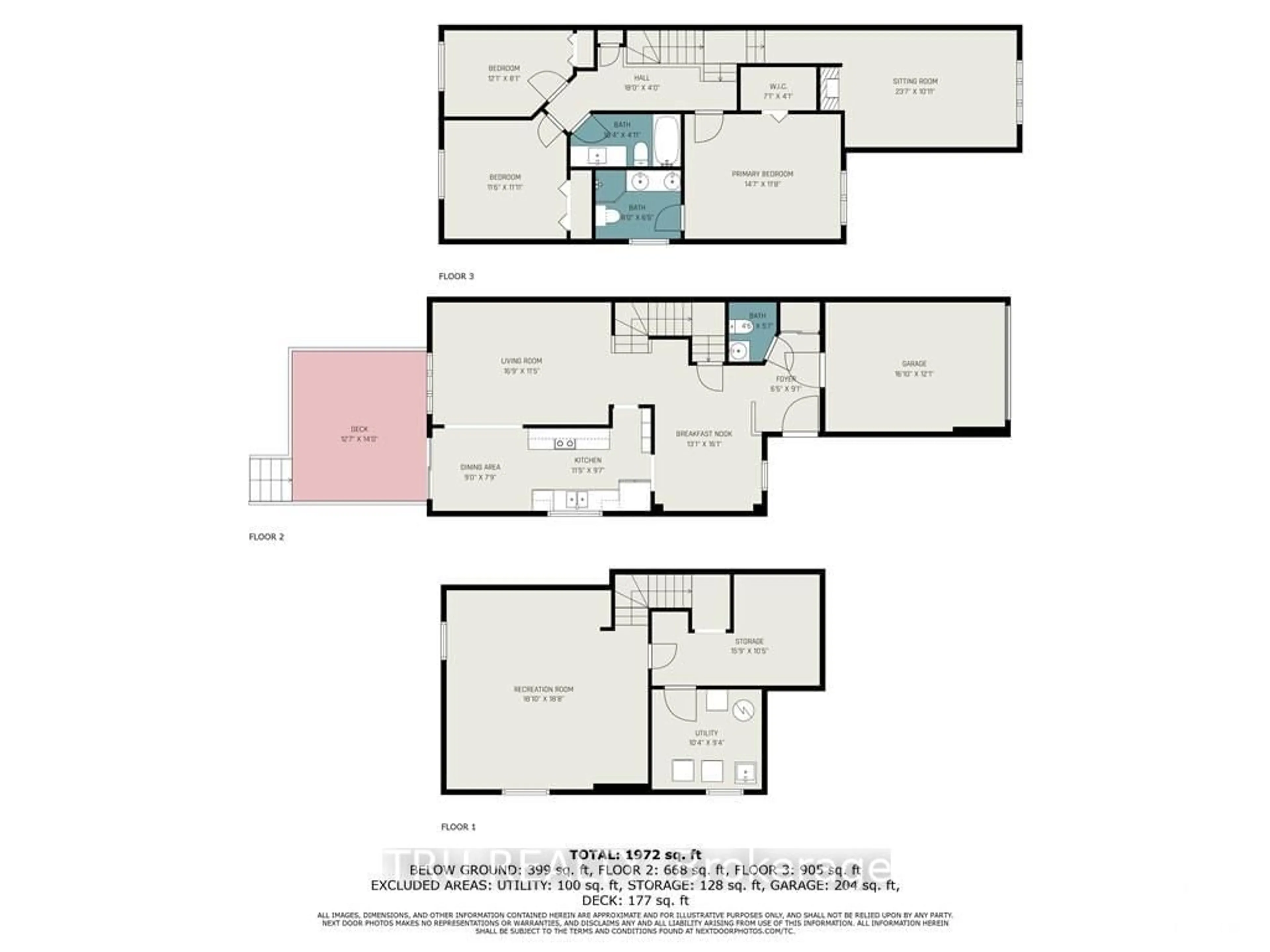 Floor plan for 17 NEWCASTLE Ave, Kanata Ontario K2K 3B4