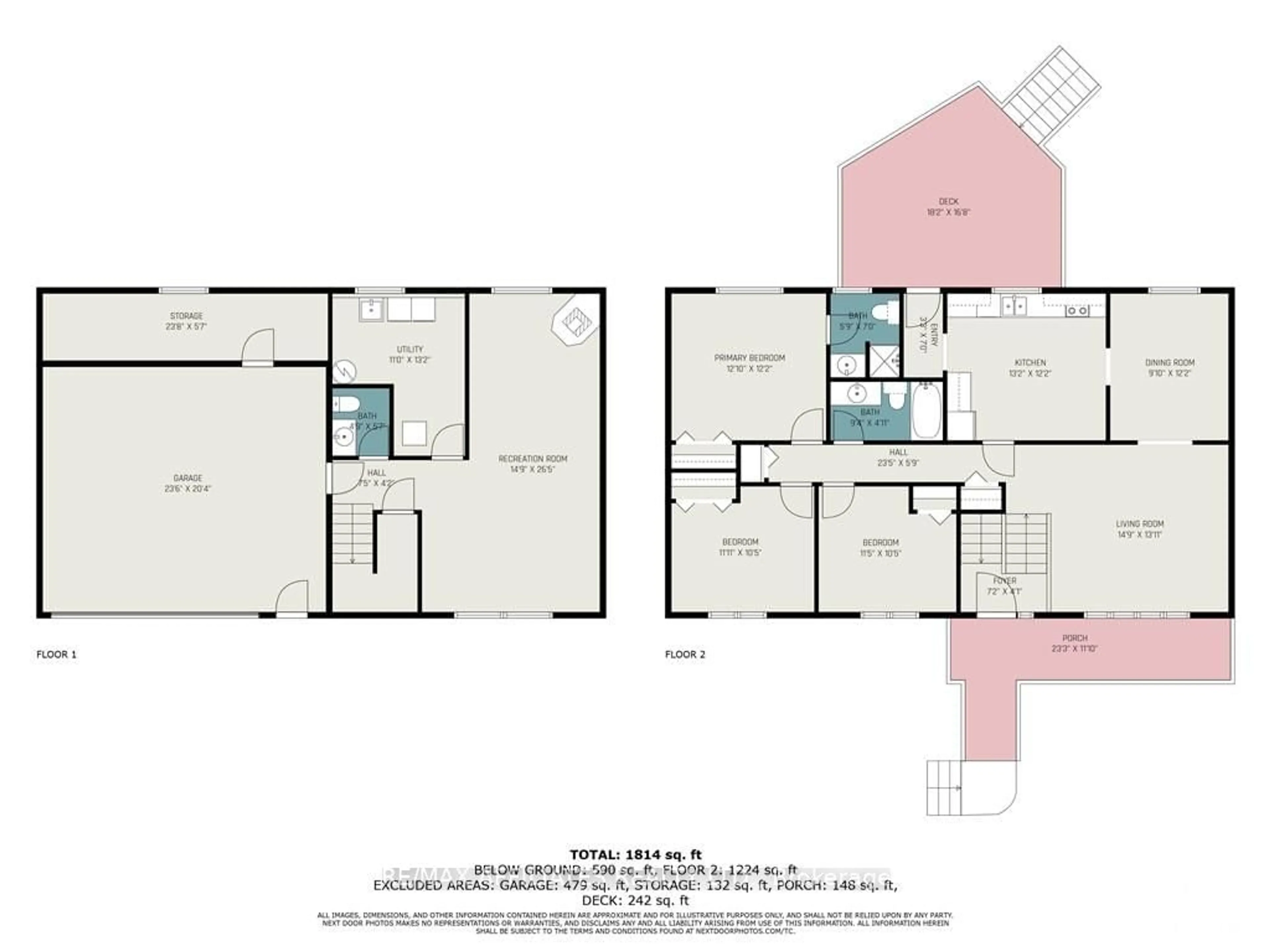 Floor plan for 4 OAKRIDGE Cres, Smiths Falls Ontario K7A 5G6