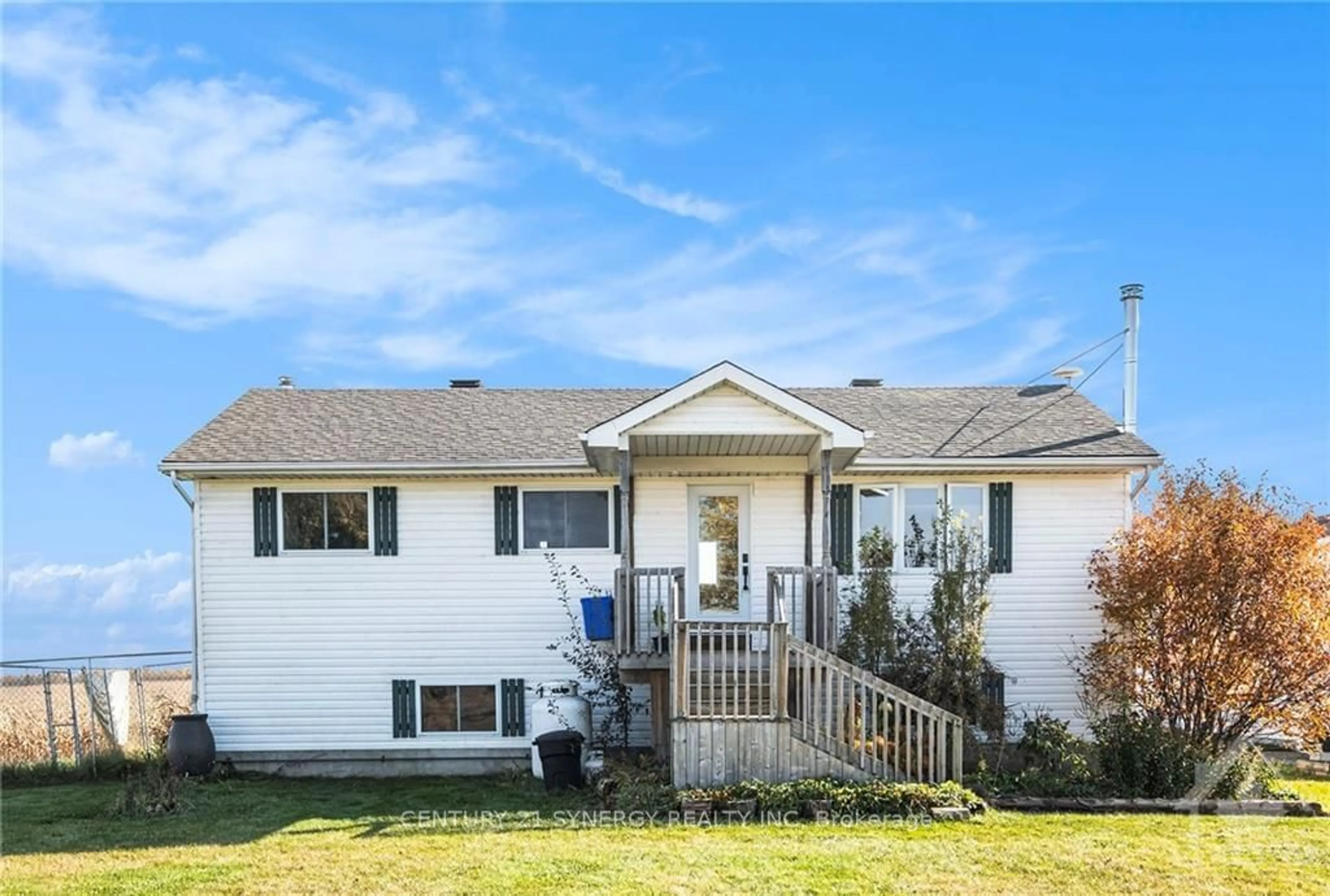 Frontside or backside of a home, the fenced backyard for 6692 BELMEADE Rd, North Dundas Ontario K0A 2W0