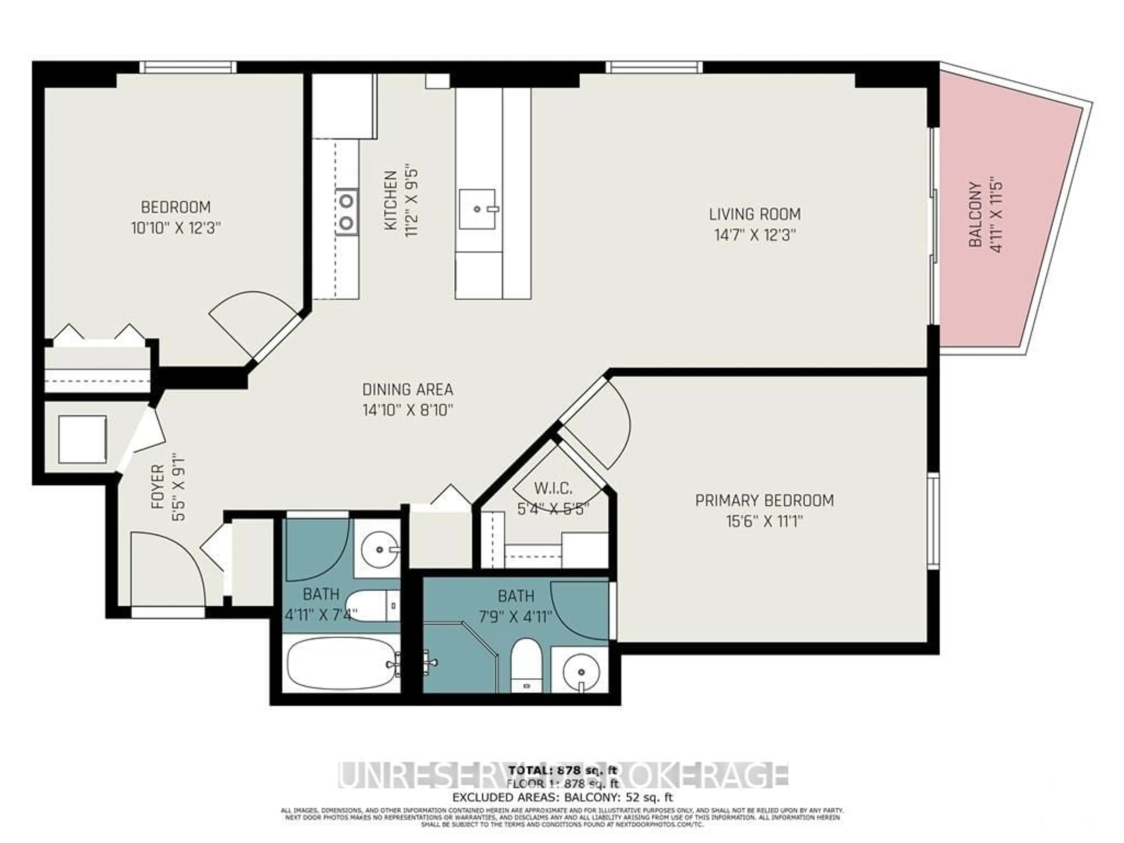 Floor plan for 429 SOMERSET St #905, Ottawa Centre Ontario K2P 2P5