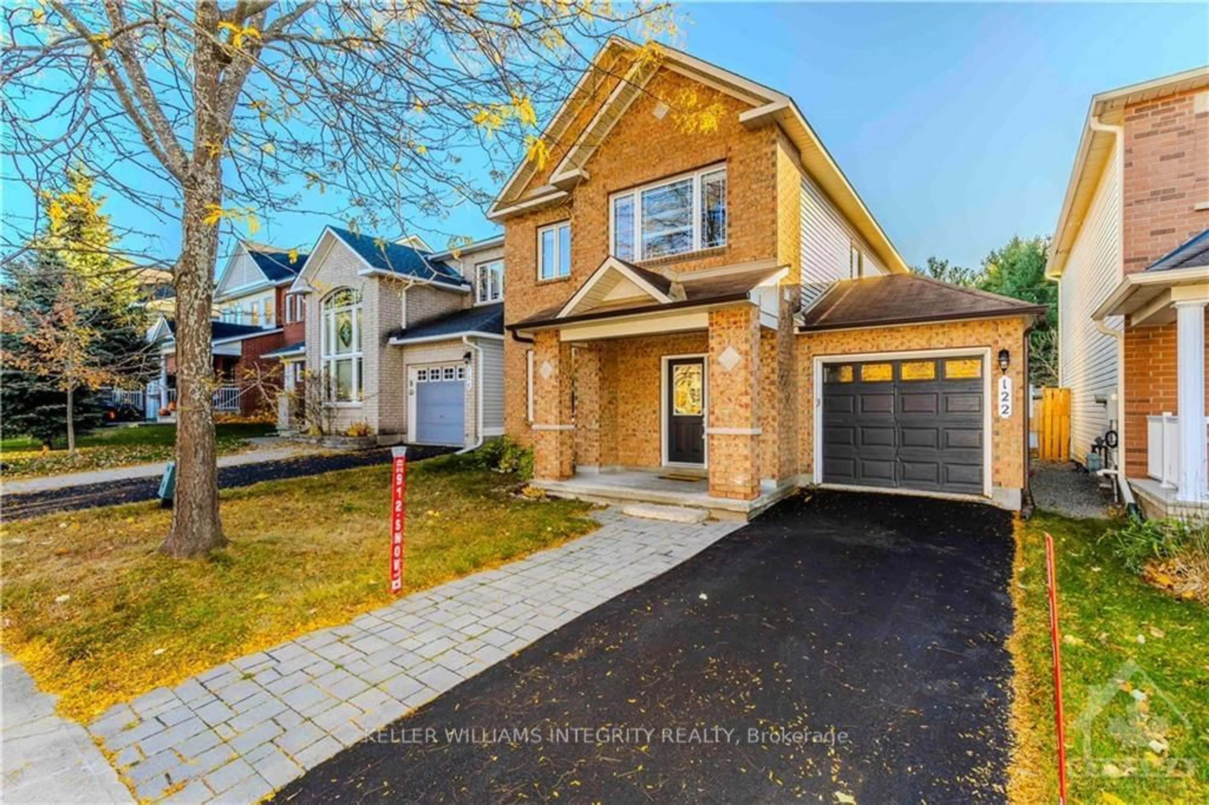 Home with brick exterior material for 122 WHERNSIDE Terr, Kanata Ontario K2W 0C6