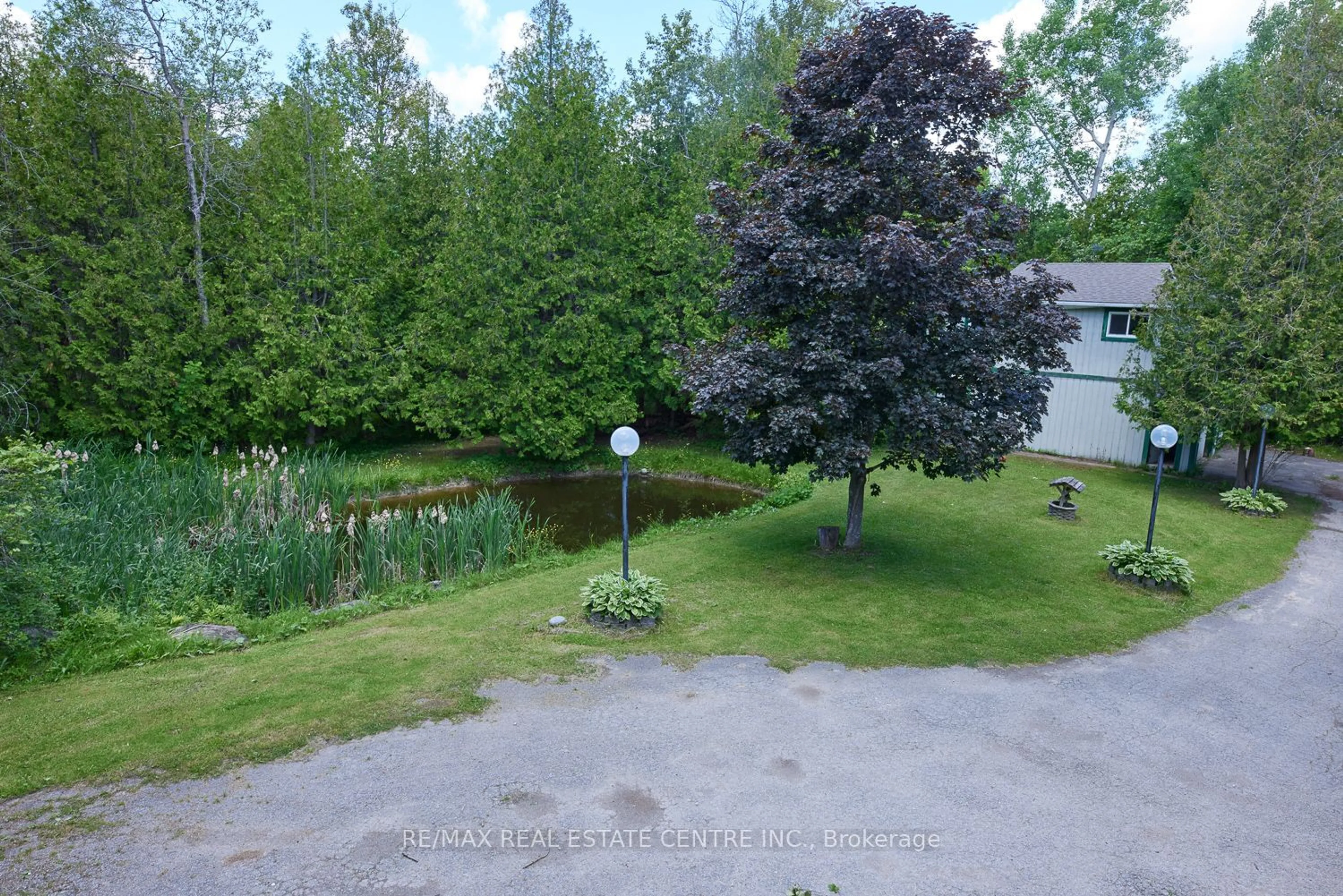 Patio, the fenced backyard for 7 McCutcheon Rd, Mulmur Ontario L9V 3E8