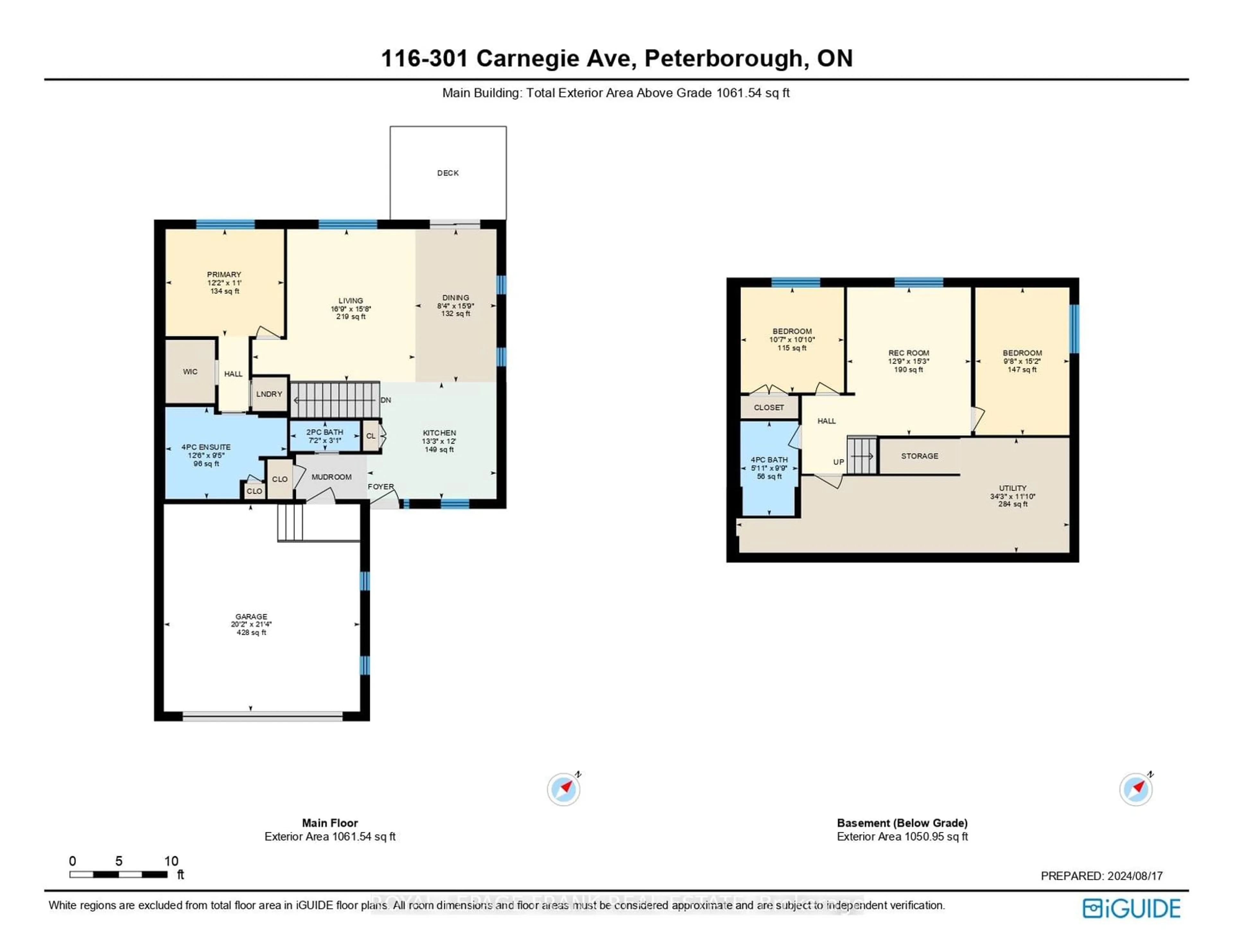 Floor plan for 301 Carnegie Ave #116, Peterborough Ontario K9L 1N2