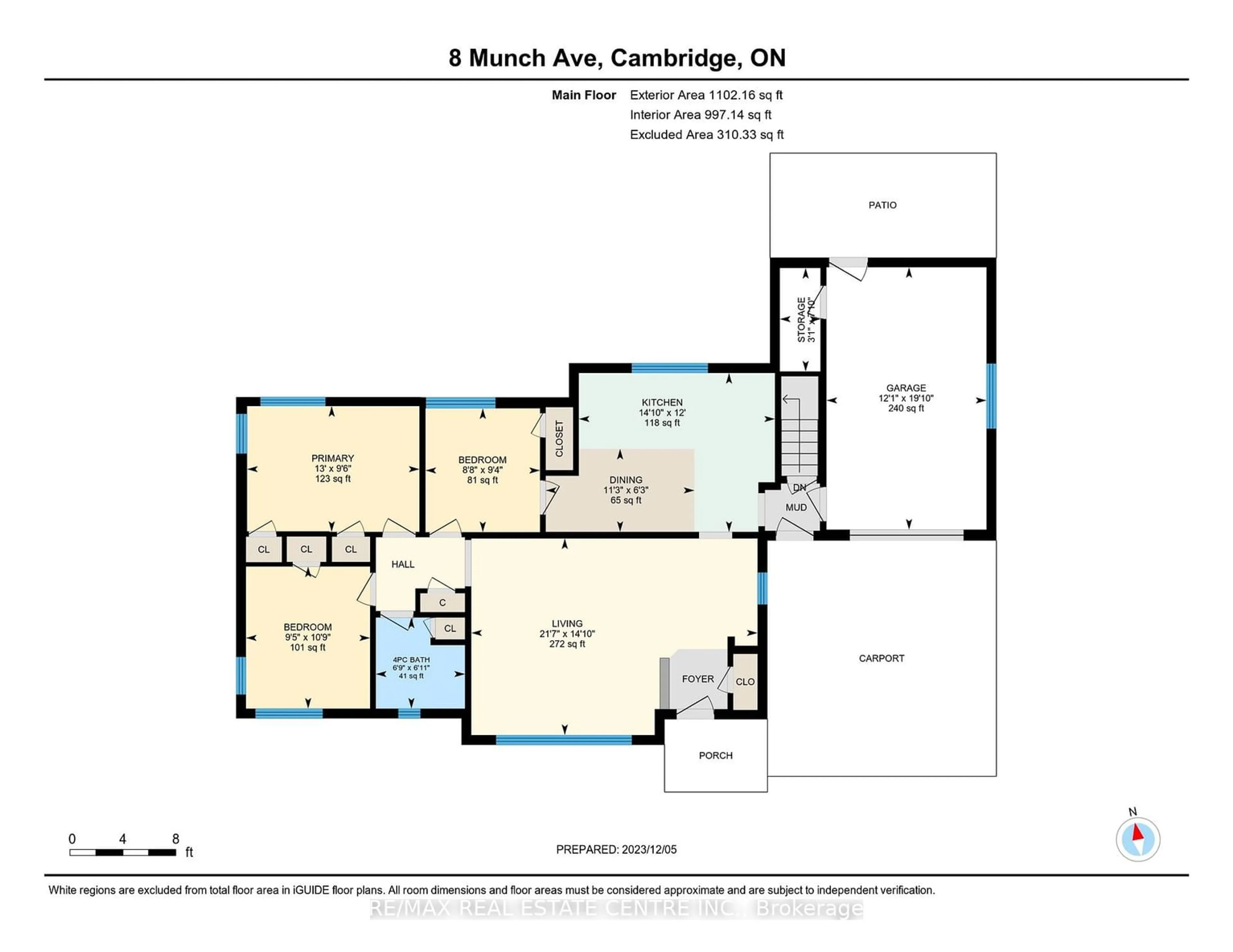 Floor plan for 8 Munch Ave, Cambridge Ontario N1R 1A2