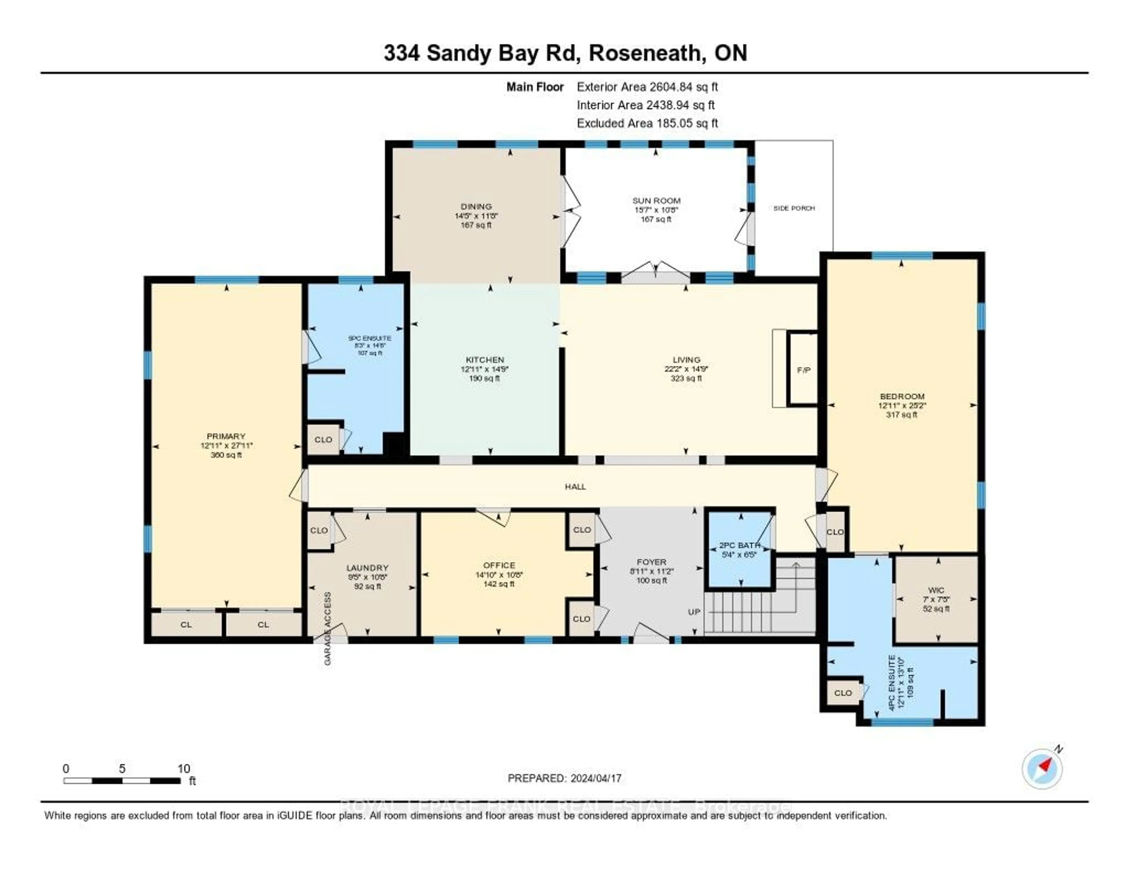 Floor plan for 334 Sandy Bay Rd, Alnwick/Haldimand Ontario K0L 1Y0