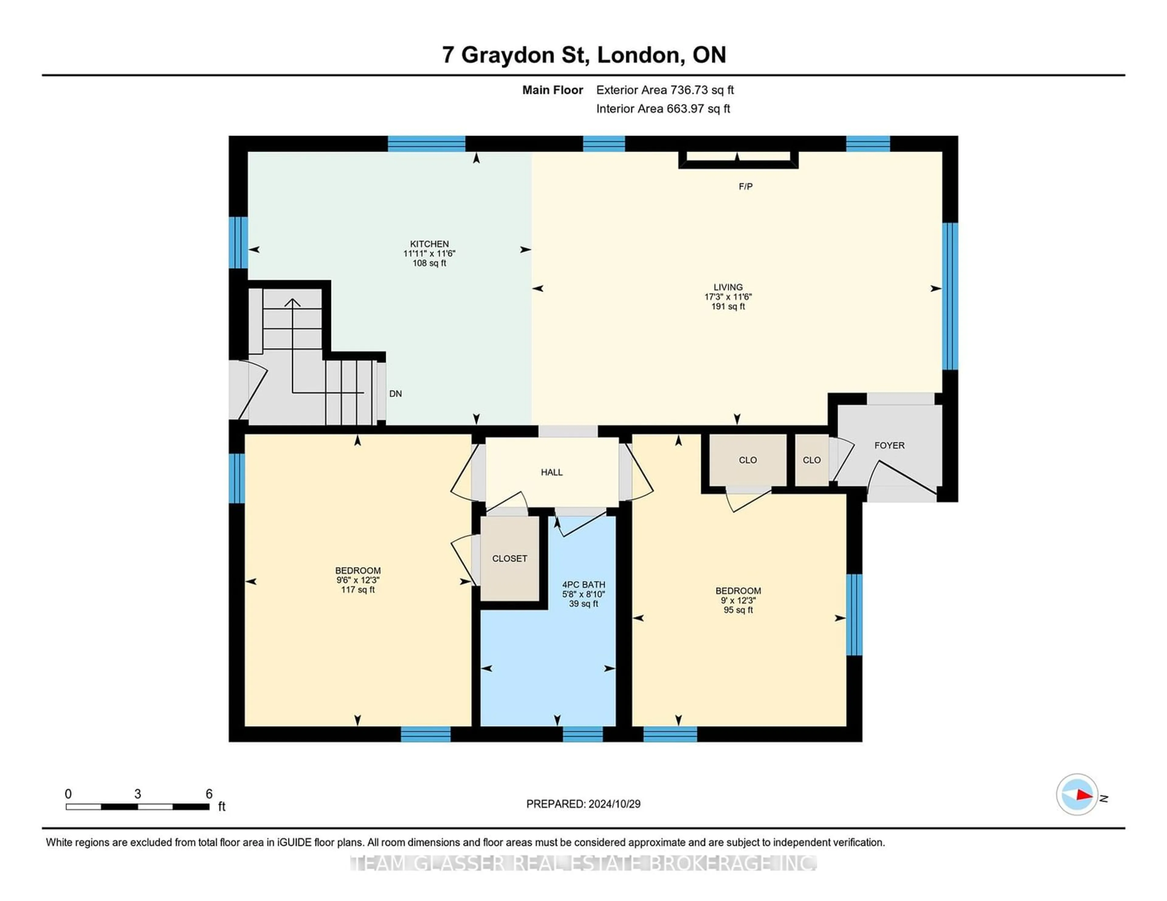 Floor plan for 7 GRAYDON St, London Ontario N5W 2H8