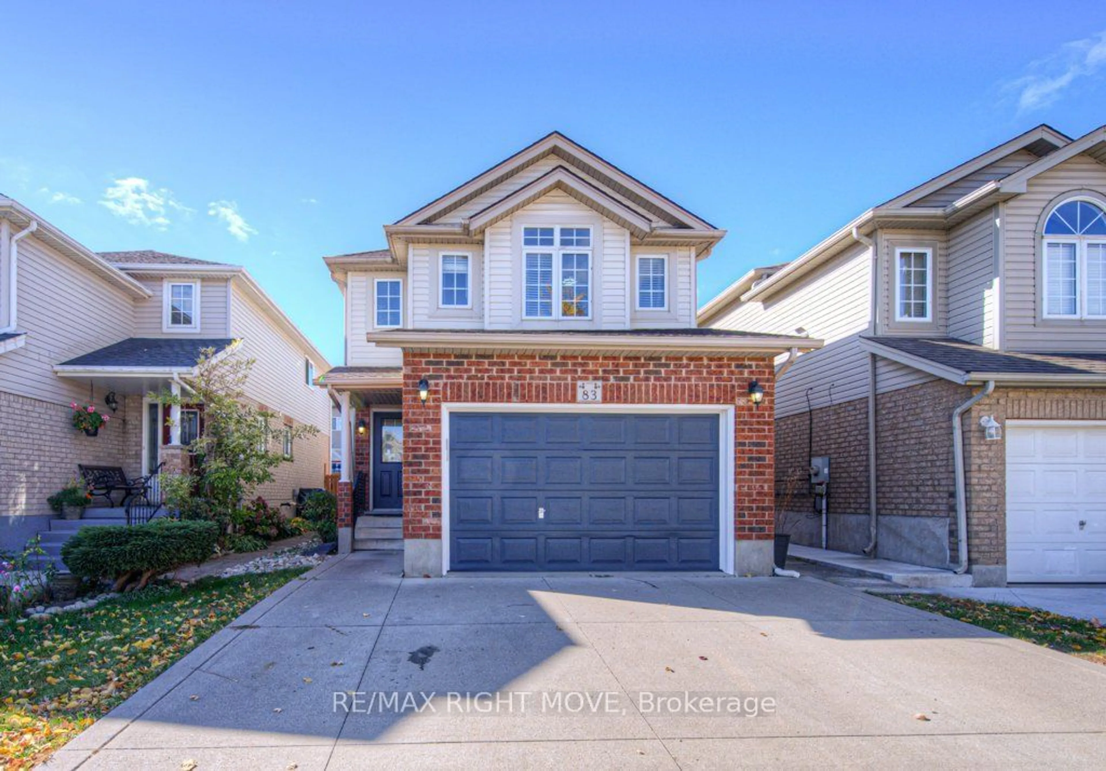 A pic from exterior of the house or condo, the street view for 83 Bridlewreath St, Kitchener Ontario N2E 3V6