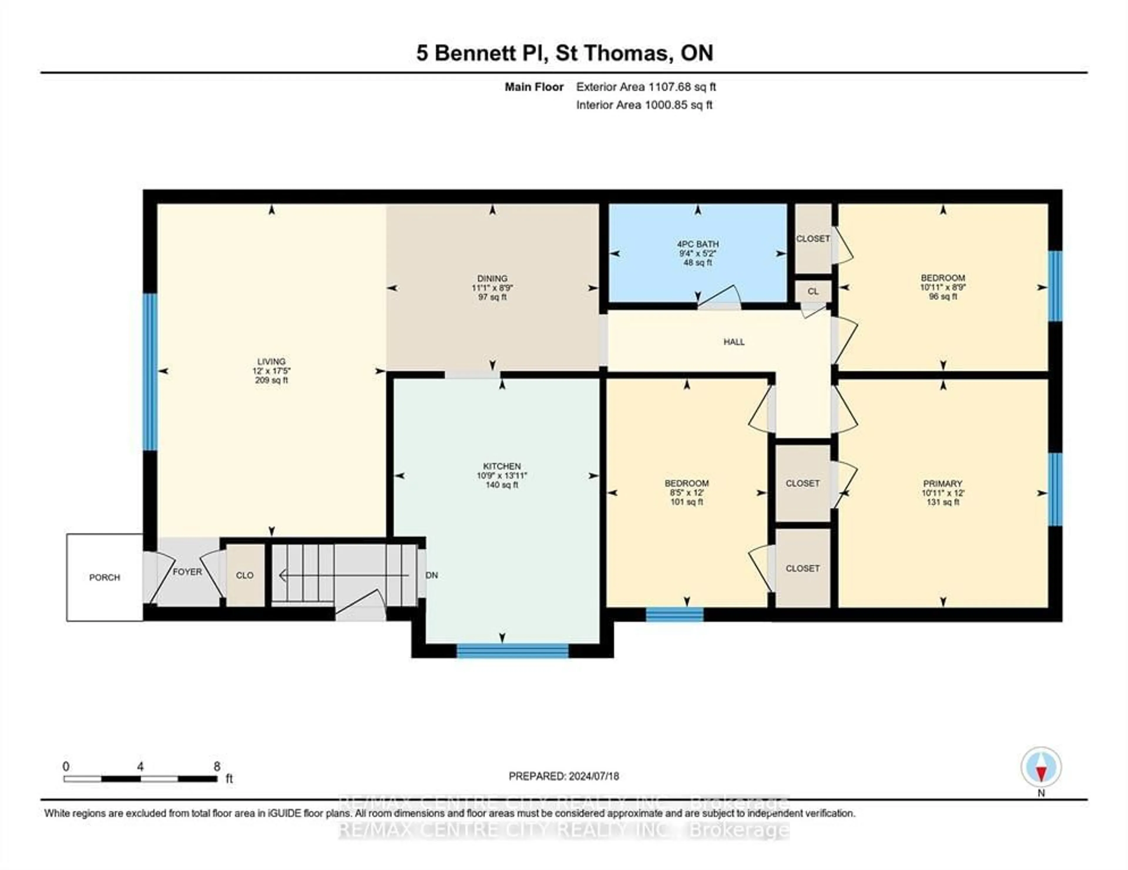 Floor plan for 5 Bennett Pl, St. Thomas Ontario N5P 4J7