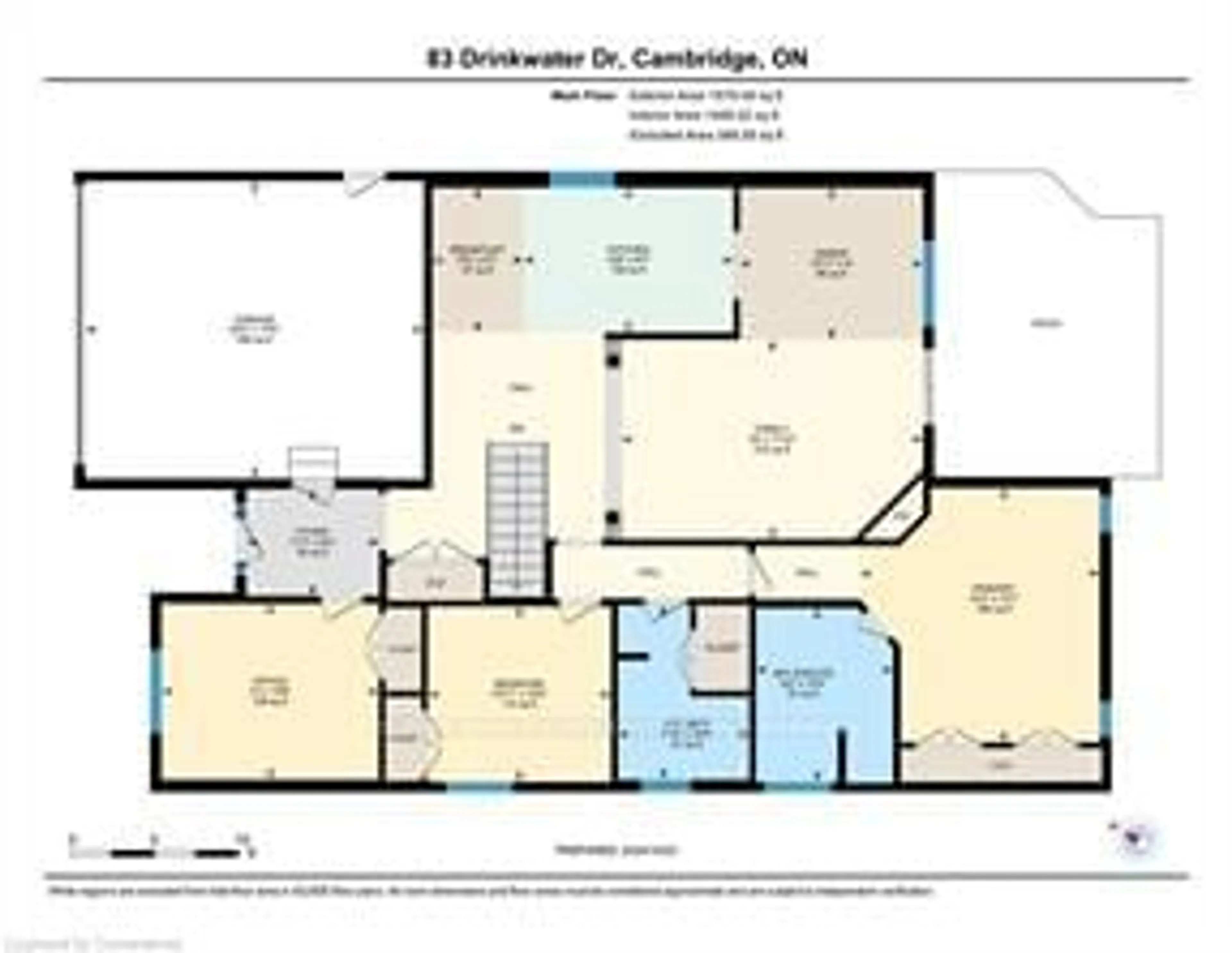 Floor plan for 83 Drinkwater Dr, Cambridge Ontario N1P 1G5