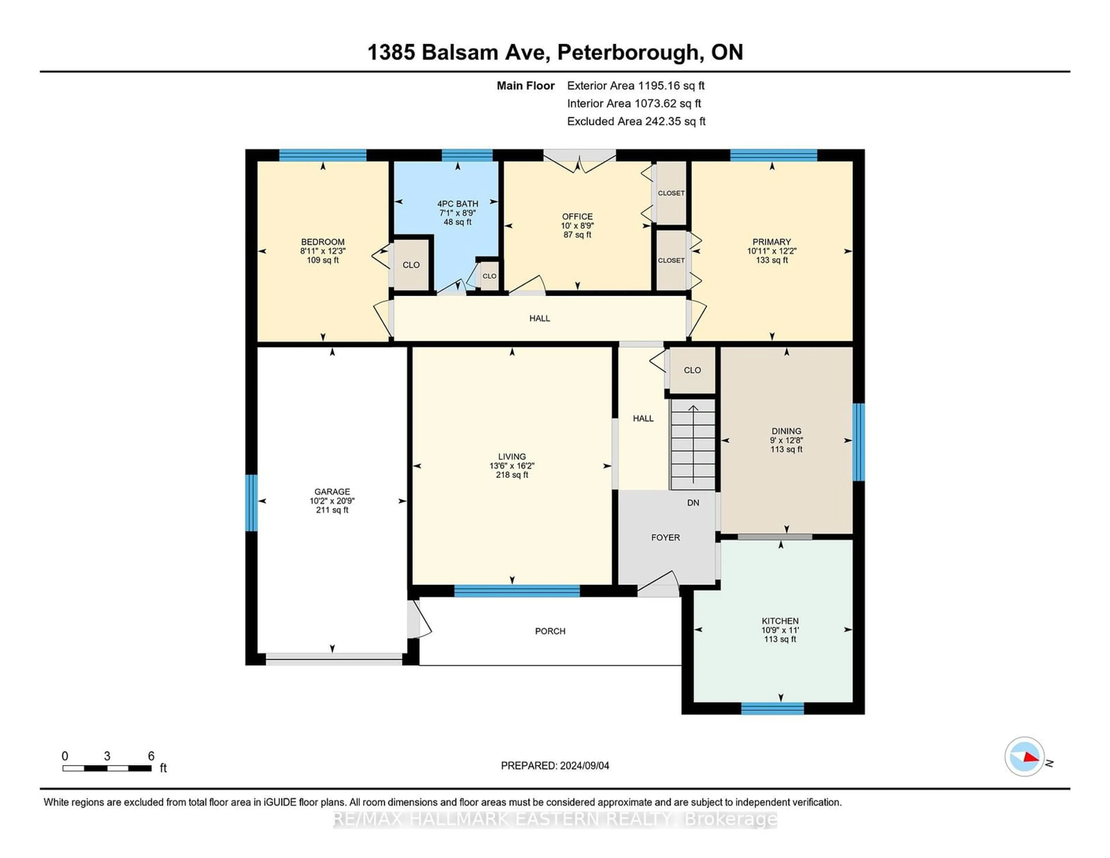 Floor plan for 1385 Balsam Ave, Peterborough Ontario K9J 7E5