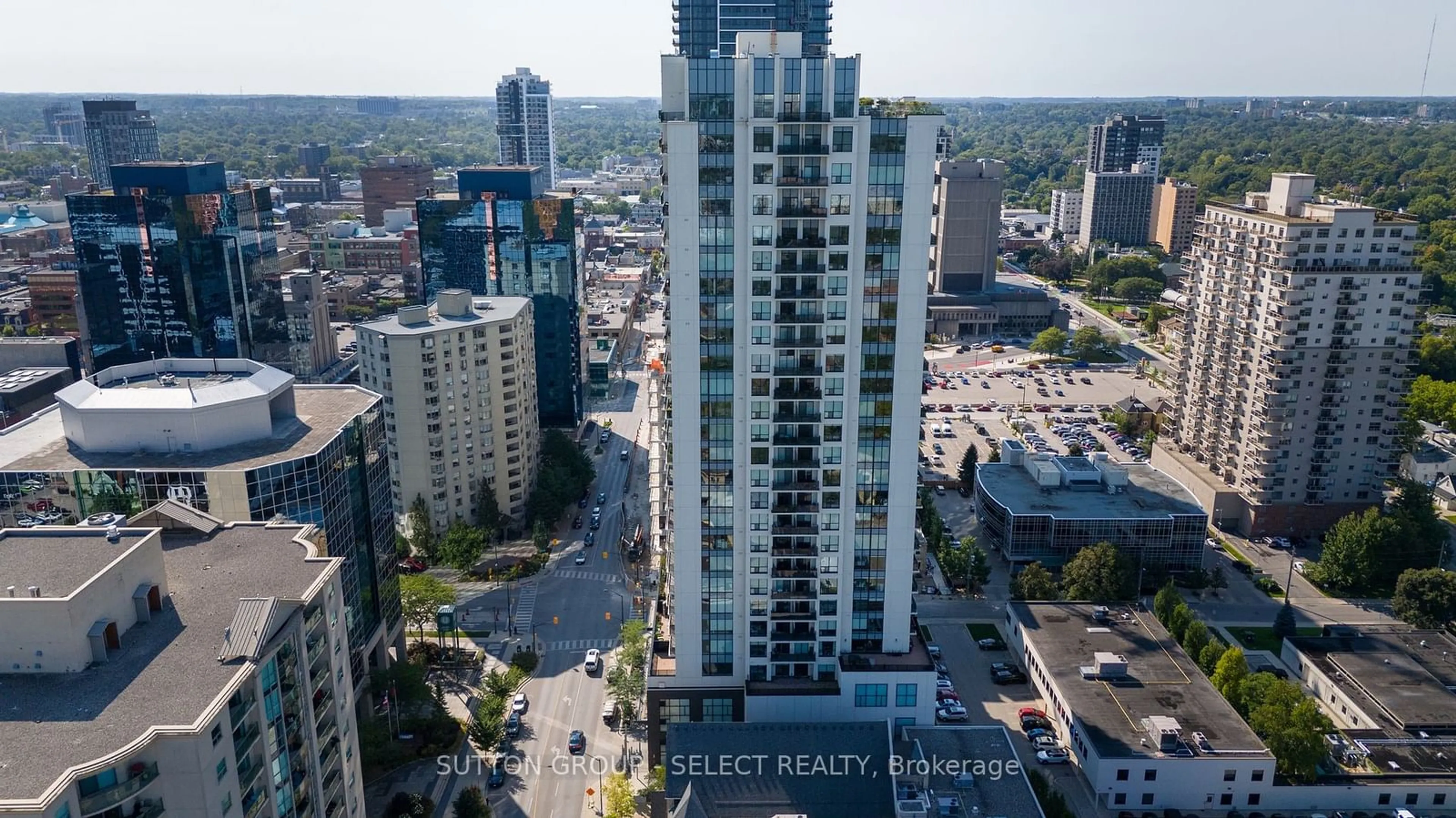 A pic from exterior of the house or condo, the view of city buildings for 505 Talbot St #2006, London Ontario N6A 2S6