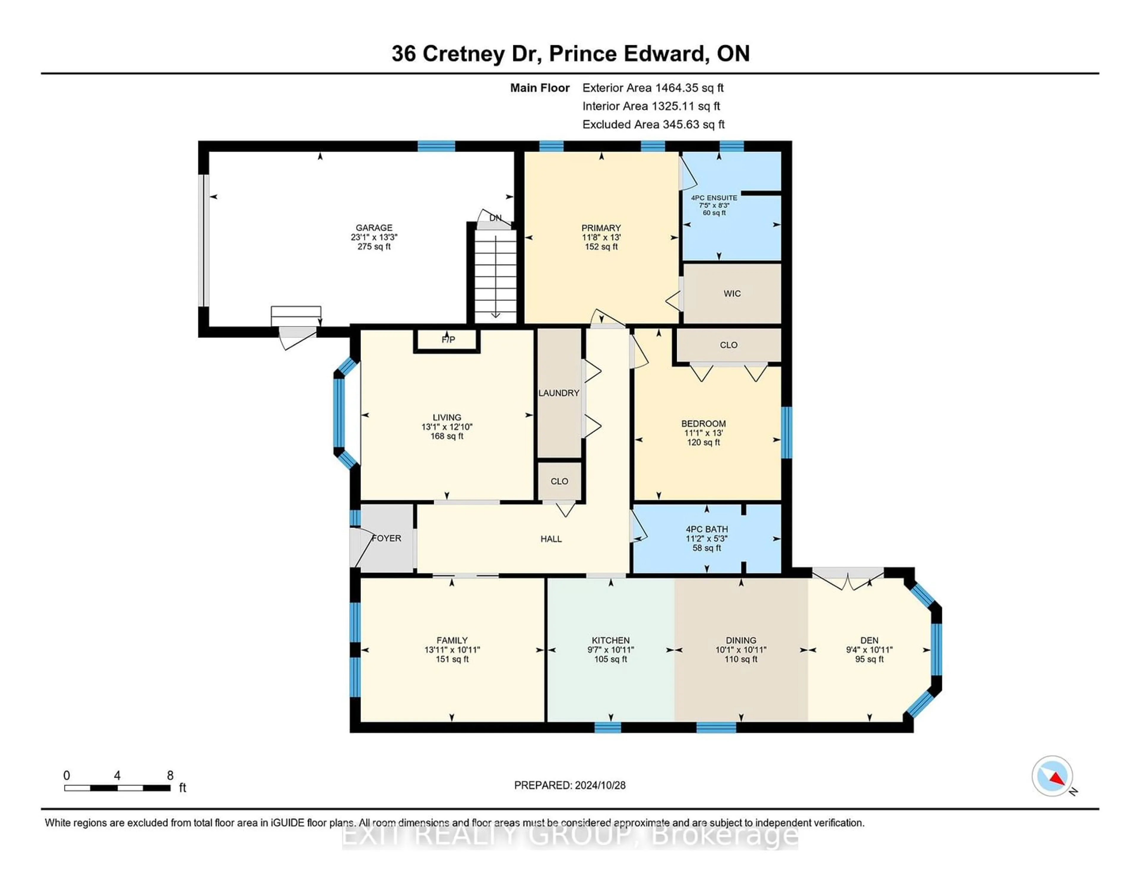 Floor plan for 36 Cretney Dr, Prince Edward County Ontario K0K 3L0