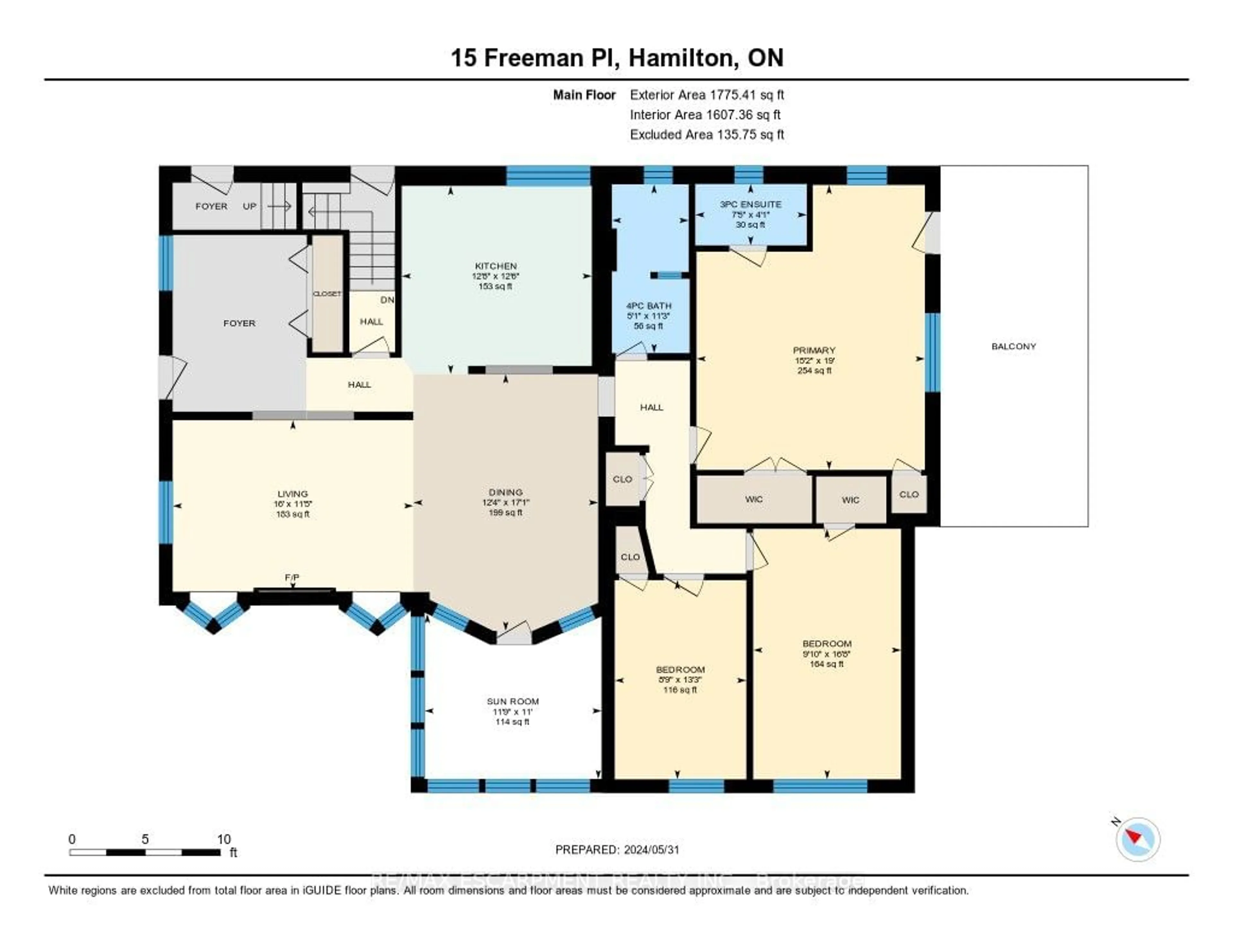 Floor plan for 15 Freeman Pl, Hamilton Ontario L8N 2G6