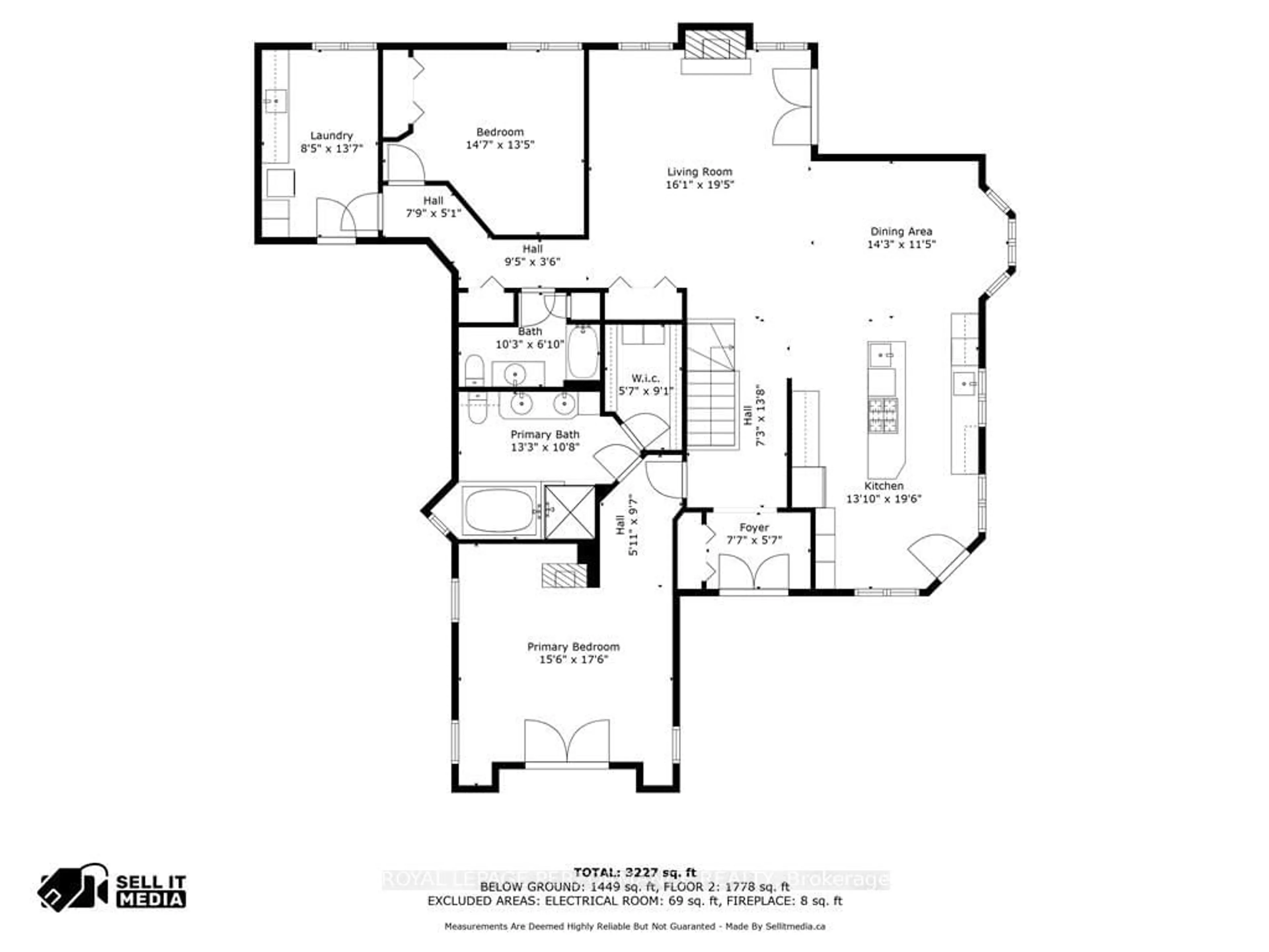 Floor plan for 338 BELLE-RIVE St, Hawkesbury Ontario K6A 3S1