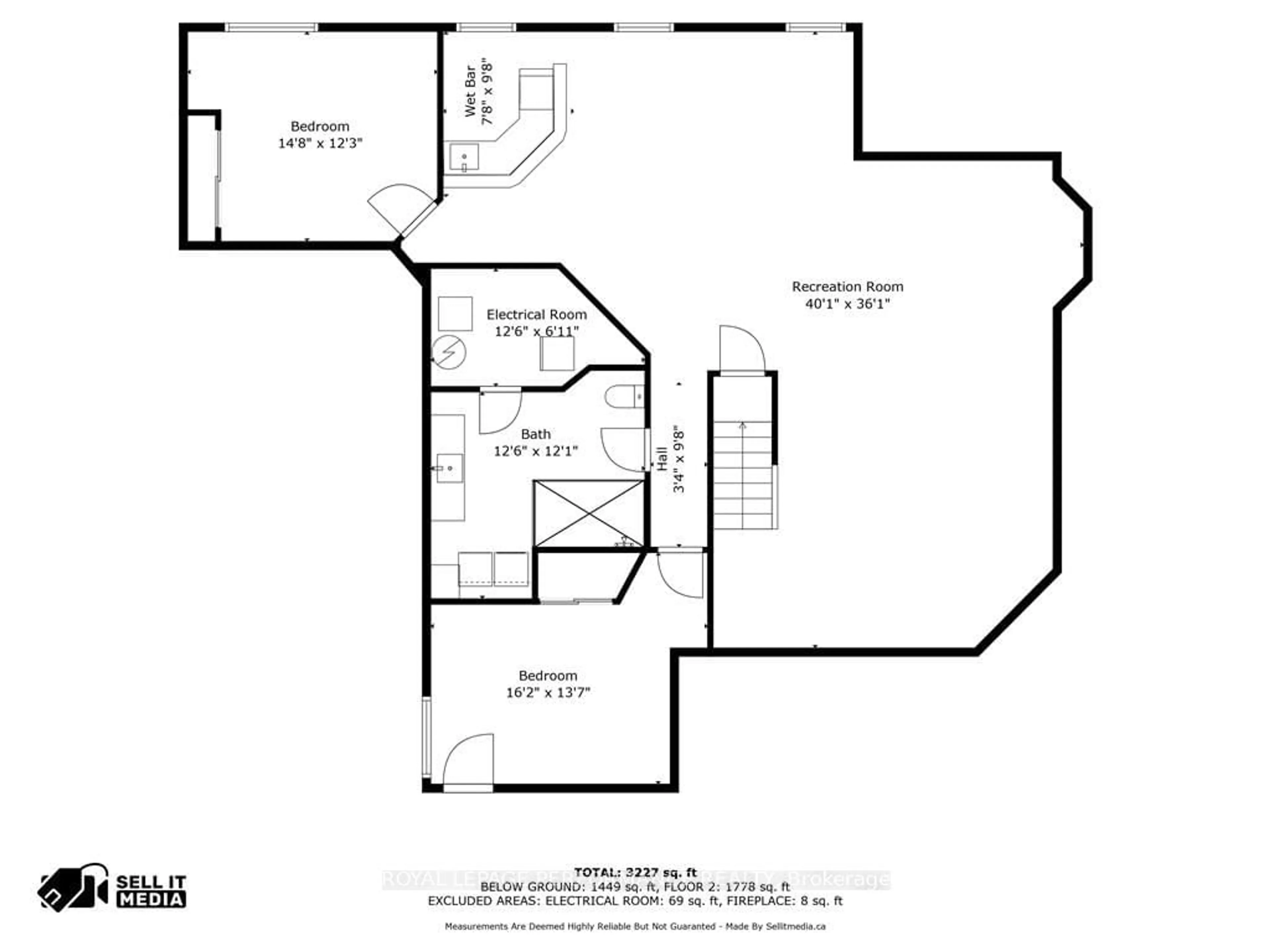 Floor plan for 338 BELLE RIVE St, Hawkesbury Ontario K6A 3S1