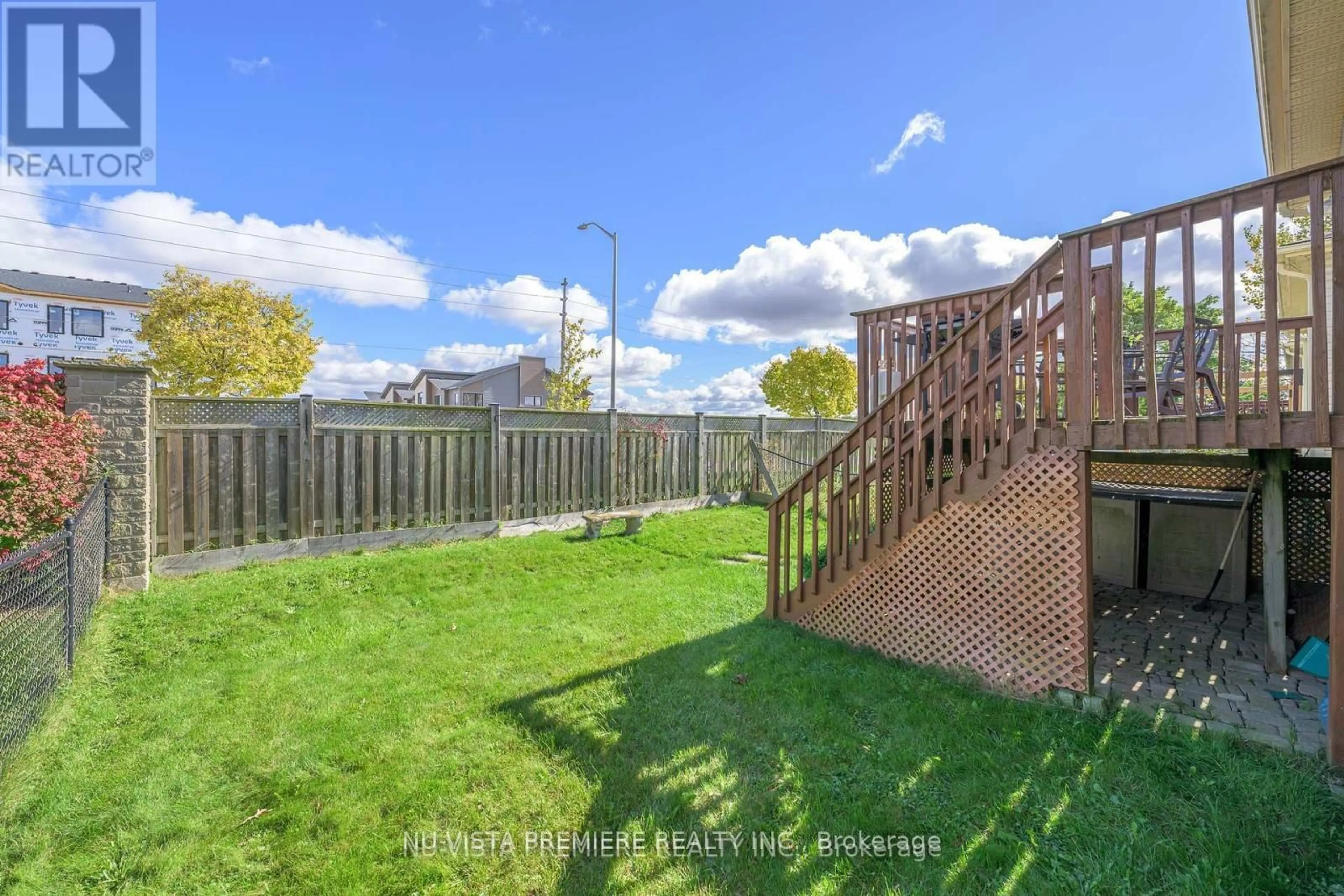 Patio, the fenced backyard for 325 Lighthouse Rd #20, London Ontario N6M 1H8