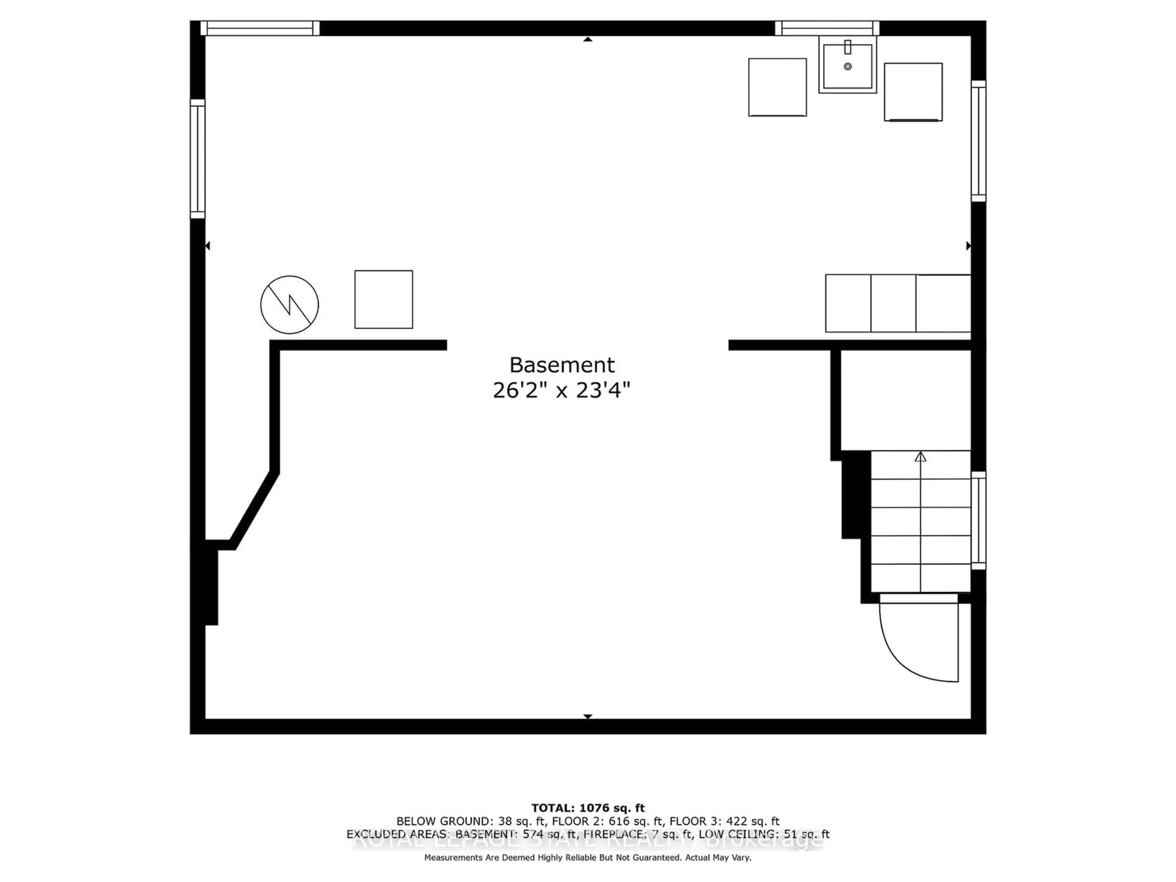 Floor plan for 121 King St, Hamilton Ontario L8G 1L2