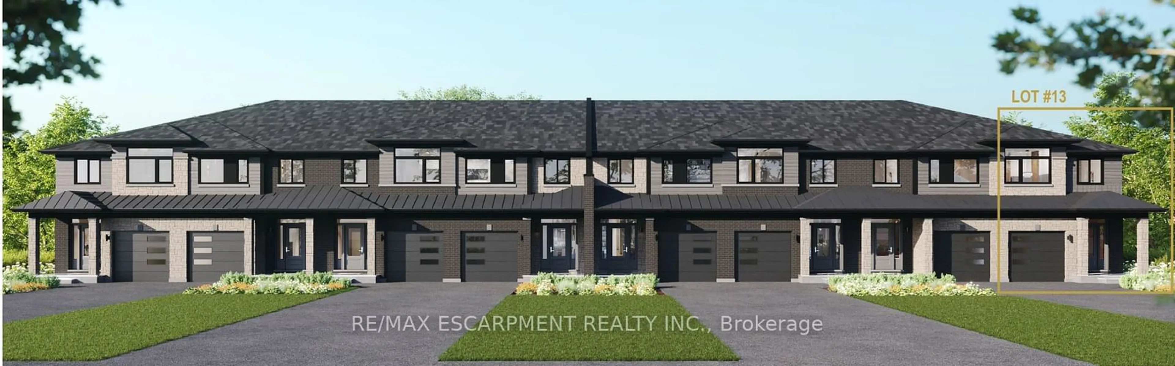 A pic from exterior of the house or condo, the street view for 215 Lormont Blvd #Lot 13, Hamilton Ontario L8J 0K2