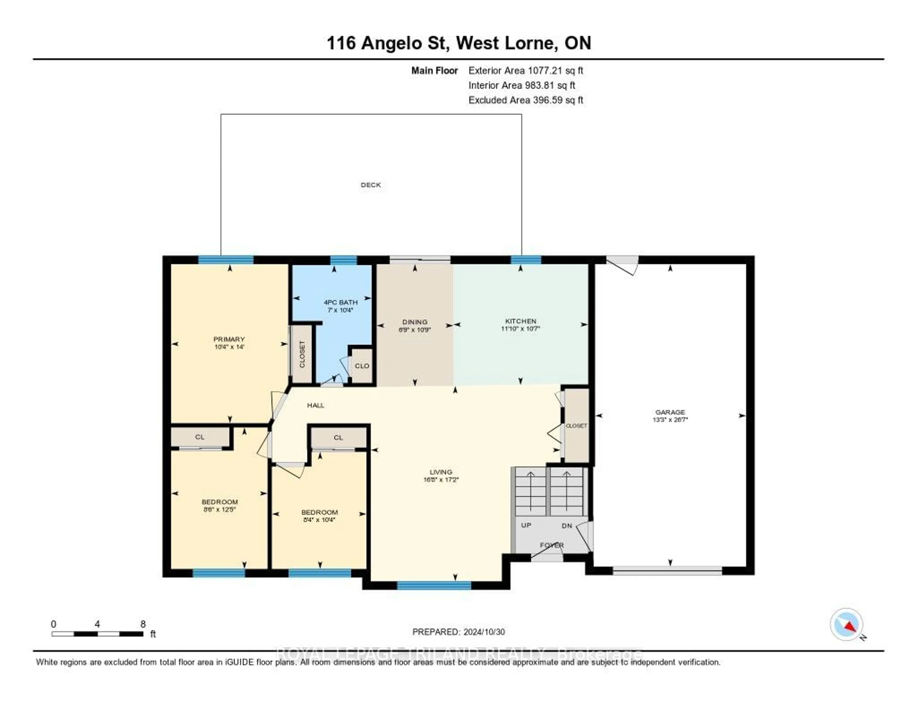 Floor plan for 116 Angelo Dr, West Elgin Ontario N0L 2P0