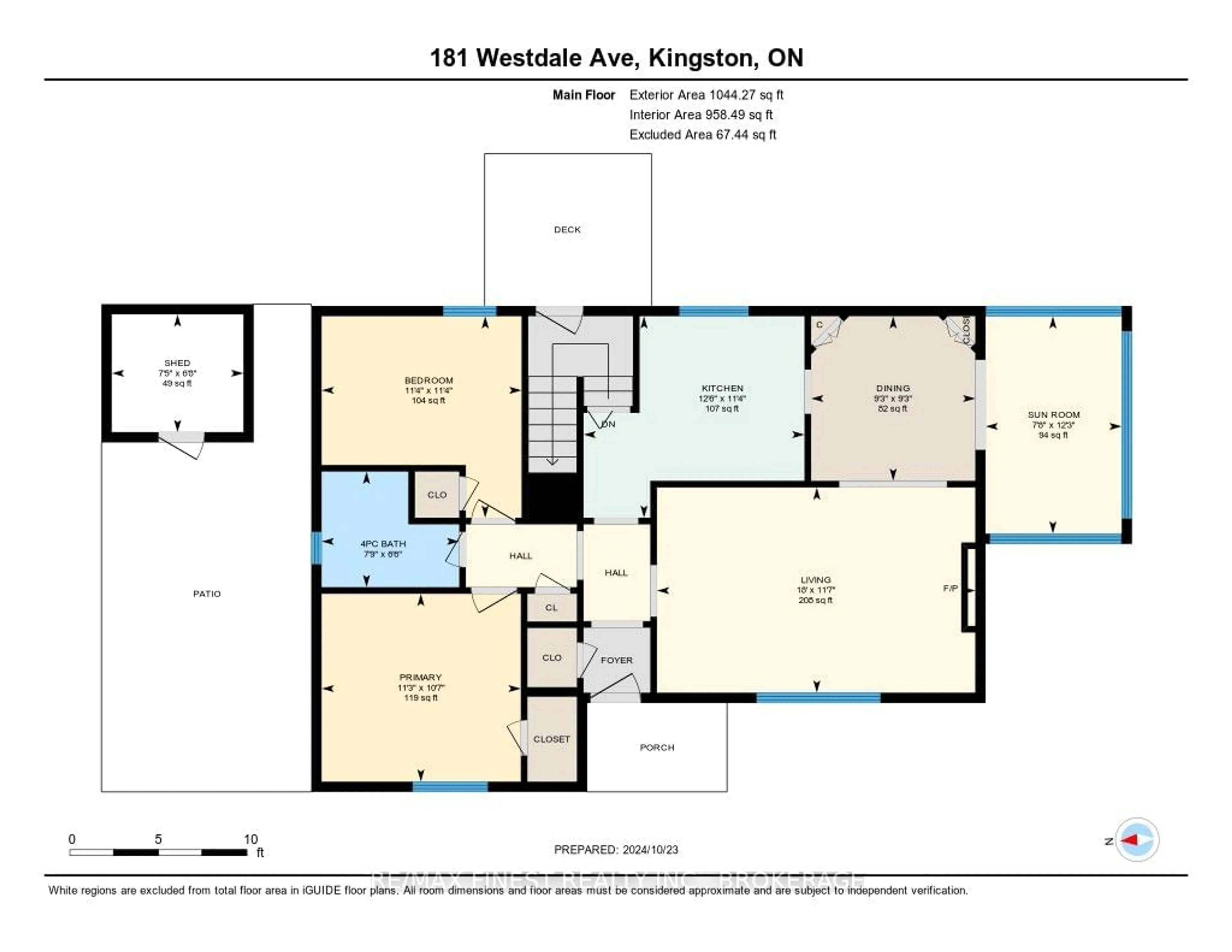 Floor plan for 181 Westdale Ave, Kingston Ontario K7L 4S4