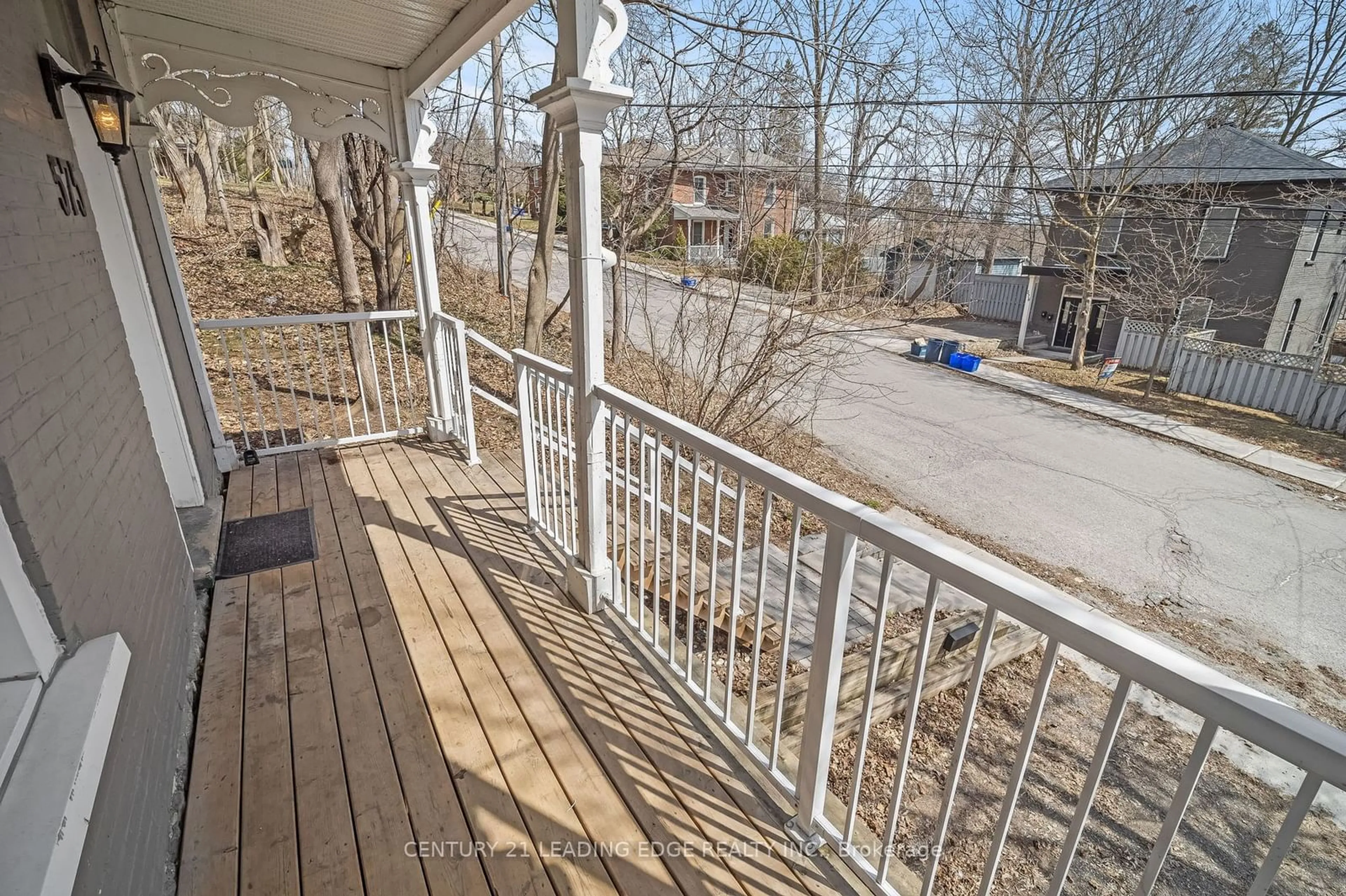 Patio, the fenced backyard for 575 Stewart St, Peterborough Ontario K9H 4B9