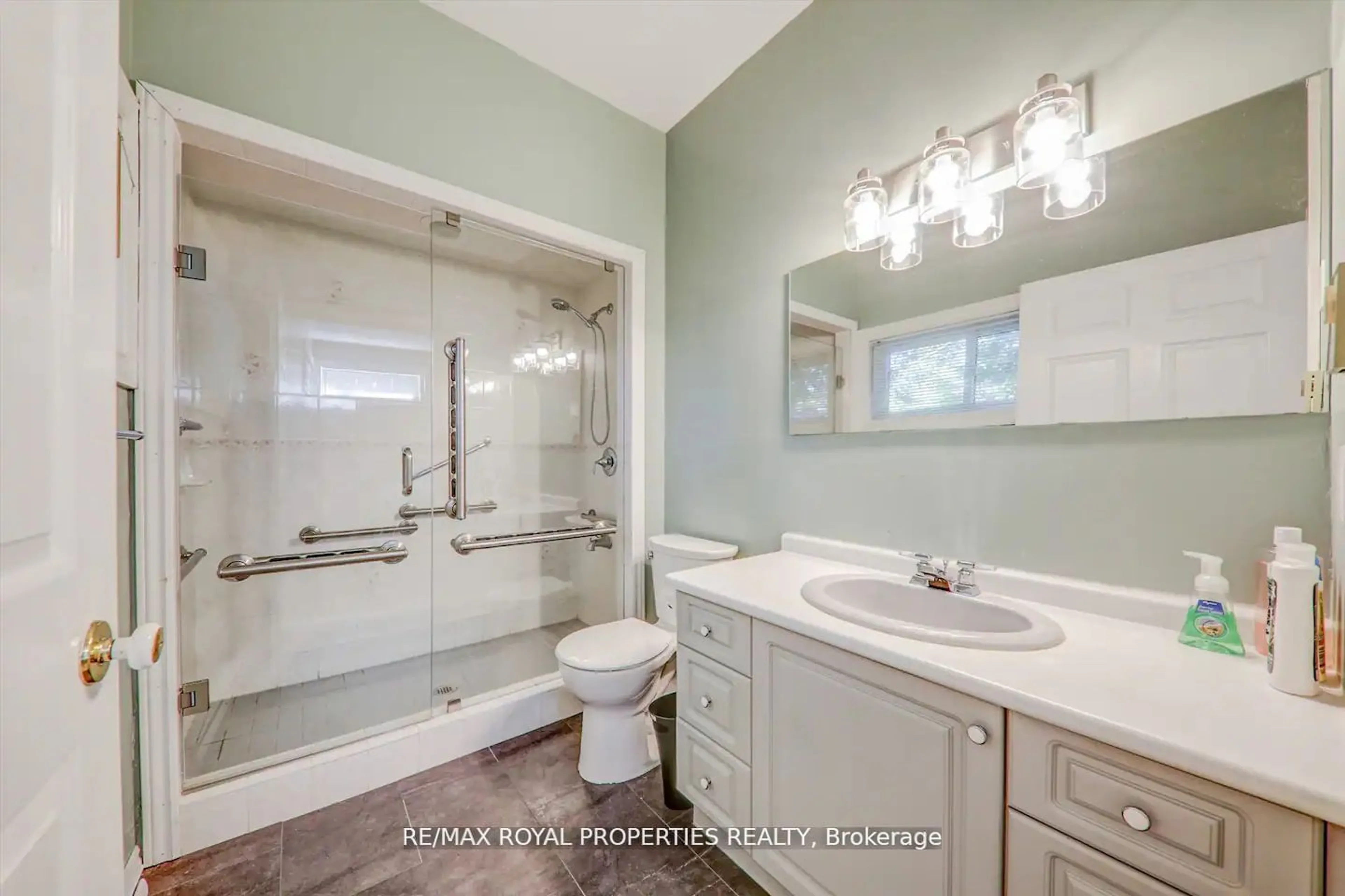 Bathroom, wood floors for 28 Goodman Rd, Kawartha Lakes Ontario K0M 1N0