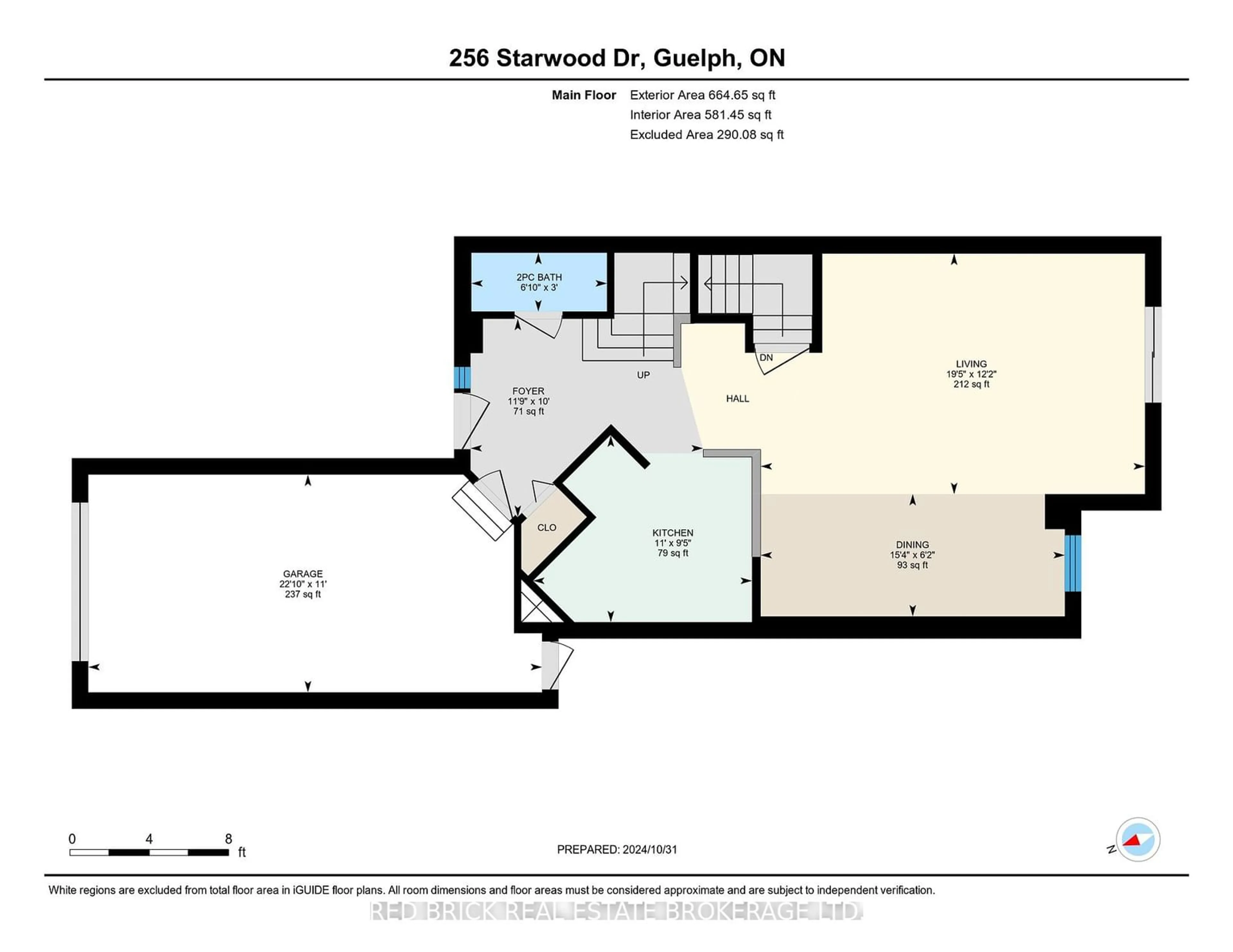 Floor plan for 256 Starwood Dr, Guelph Ontario N1E 7C1